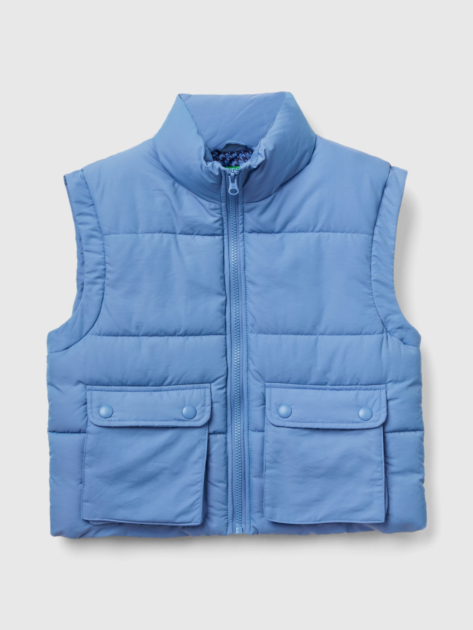Benetton, Padded rain Defender Vest, Light Blue, Kids