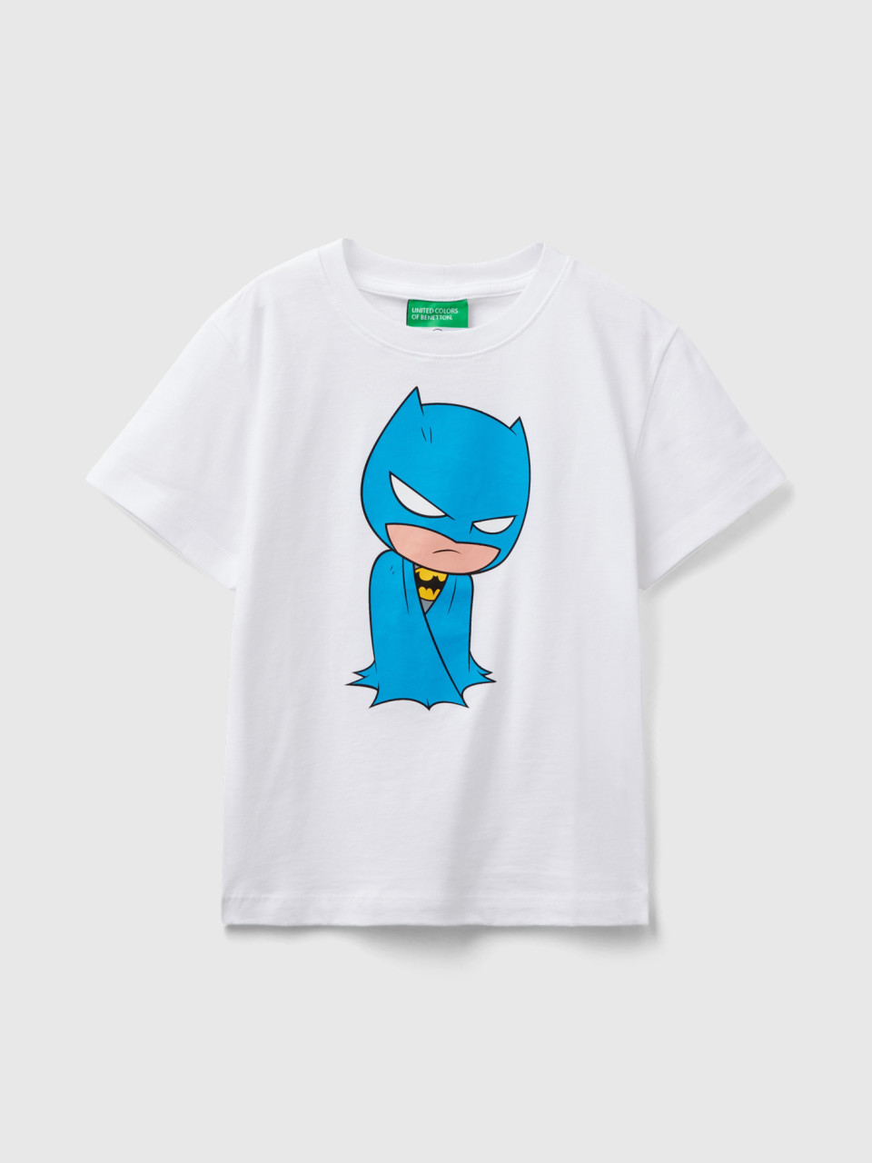 Benetton, T-shirt ©&™ Dc Comics Batman Bianca, Bianco, Bambini
