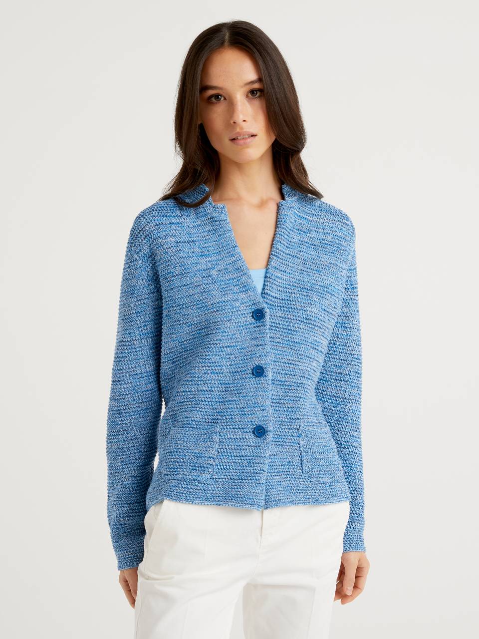 Benetton 100% cotton knit jacket. 1