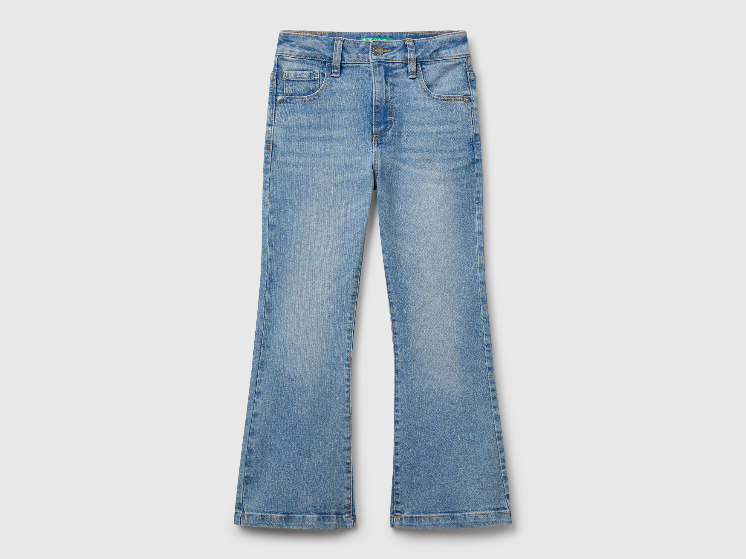 Benetton, Schlagjeans Mit Fünf Taschen, size 2XL, Hellblau, female