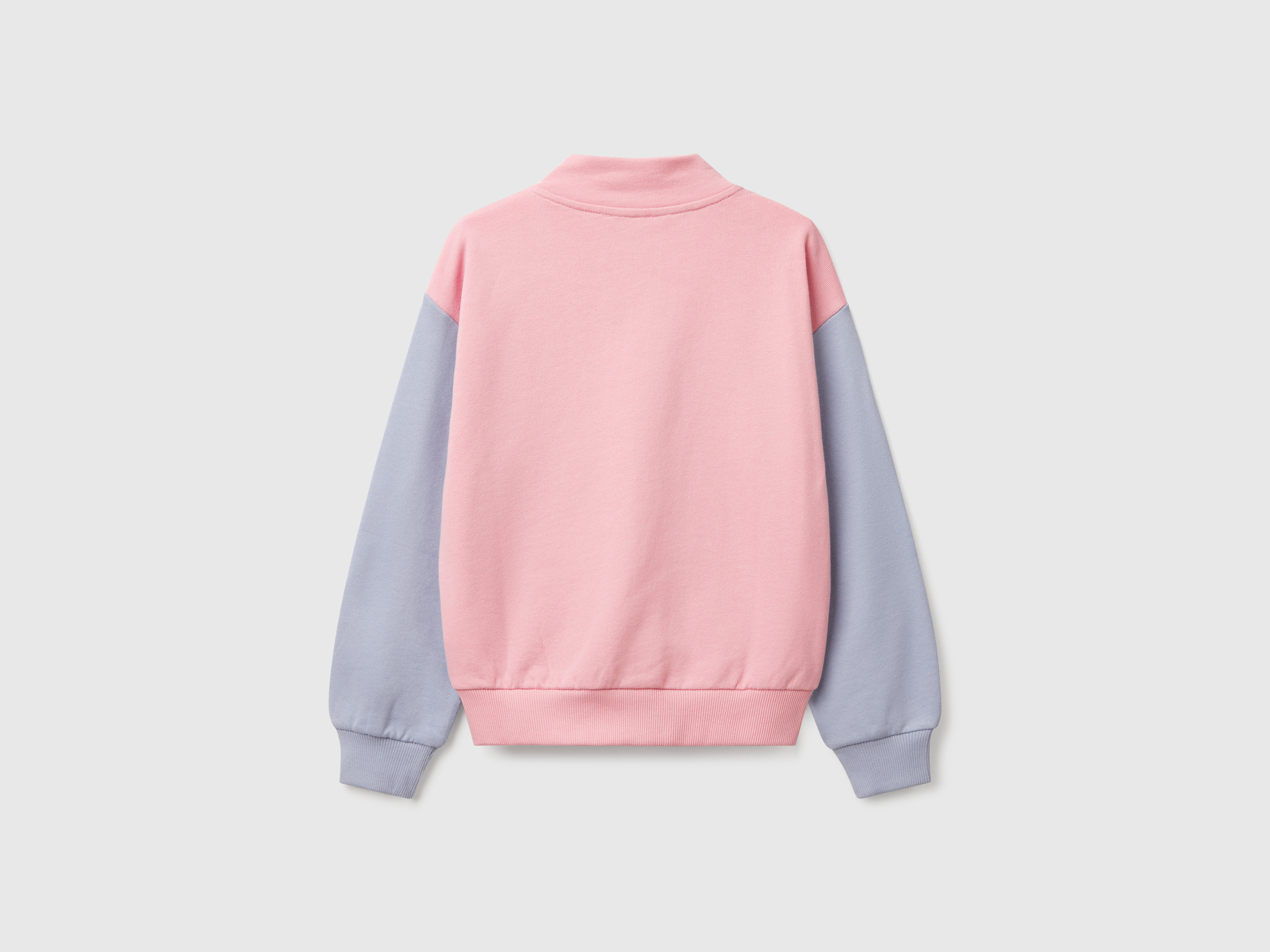 Benetton, Φούτερ Με Φερμουάρ Και Ψηλό Γιακά, size S, Πολύχρωμο, Παιδικά φωτογραφία