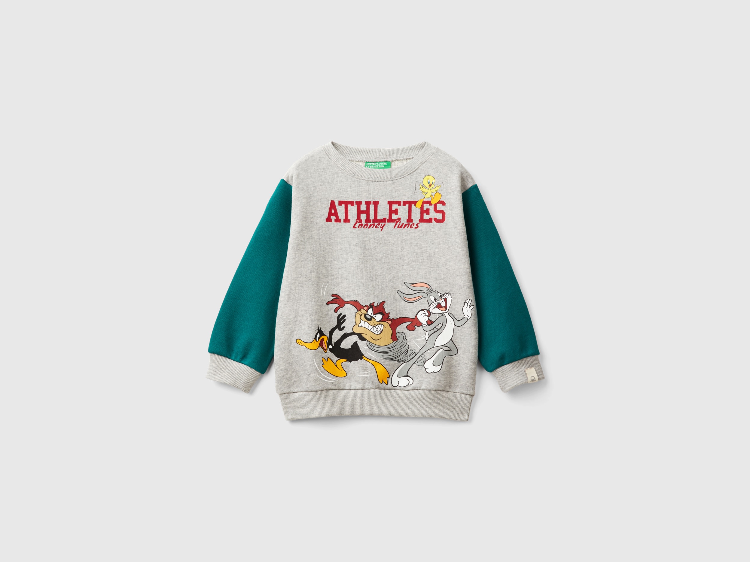 Benetton, Felpa Con Stampa ©looney Tunes, Grigio Scuro, Bambini