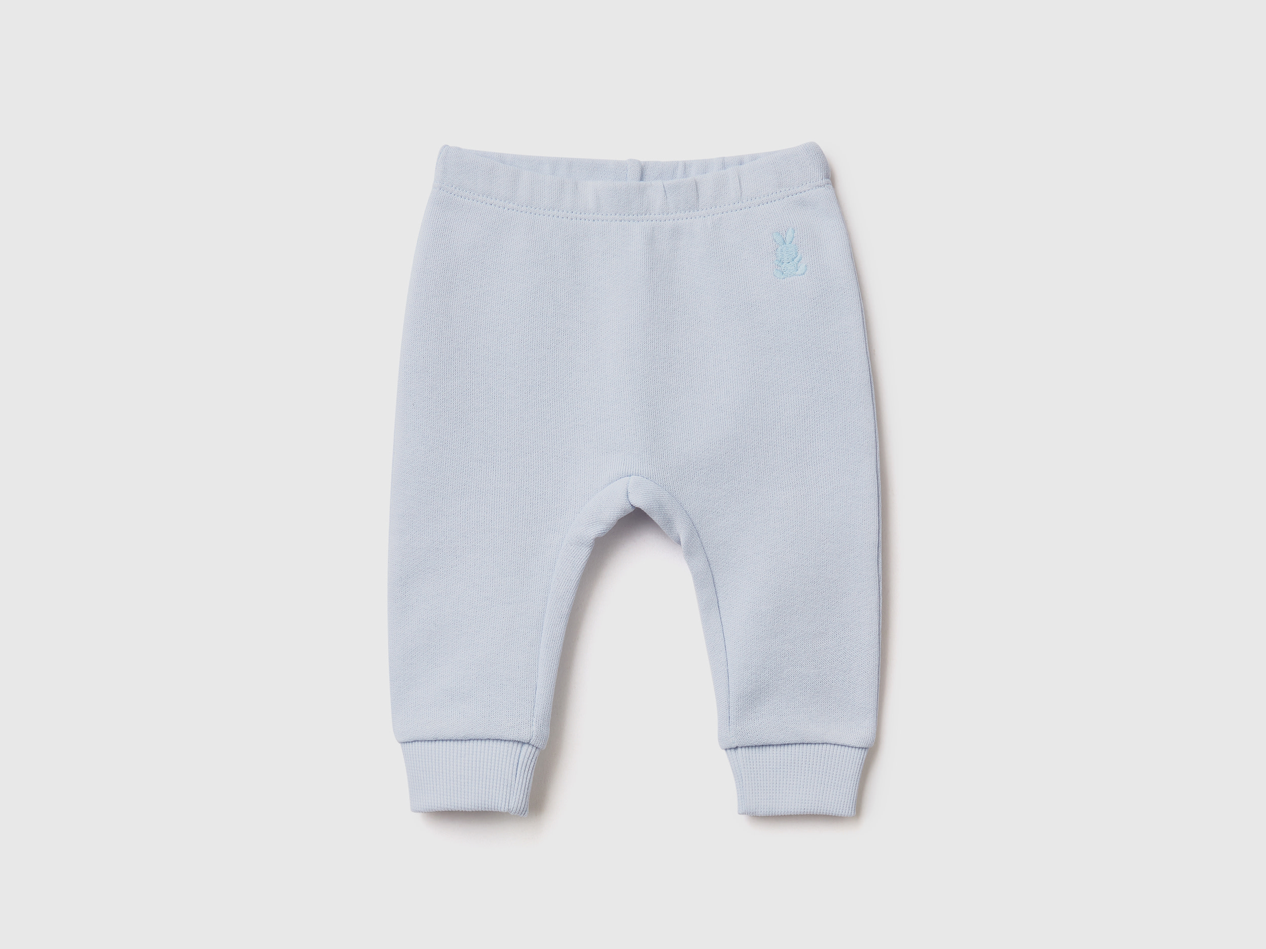 Image of Benetton, Sweatpants In Organic Cotton, size 62, Sky Blue, Kids