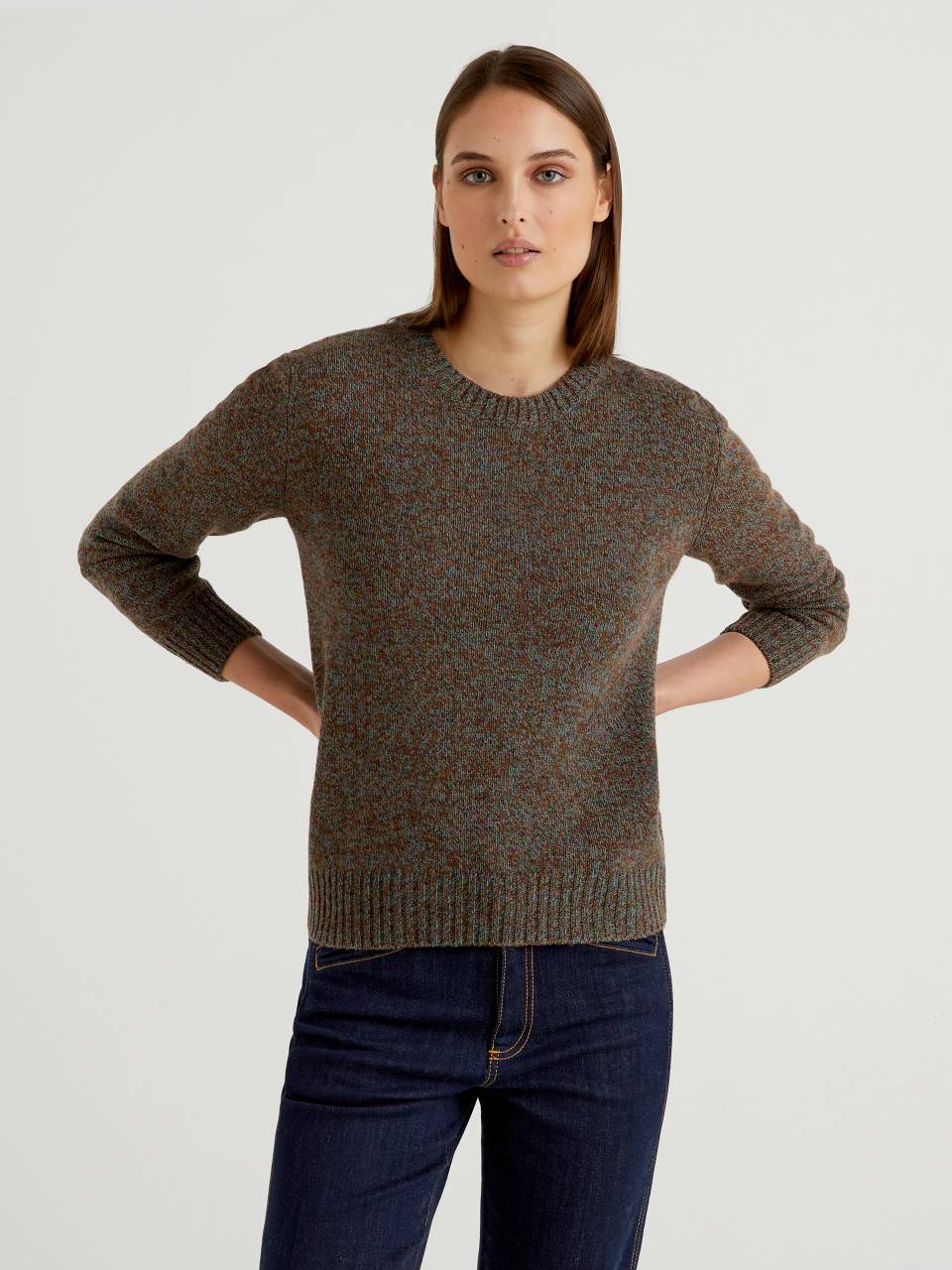Benetton Sweater in pure Shetland wool. 1