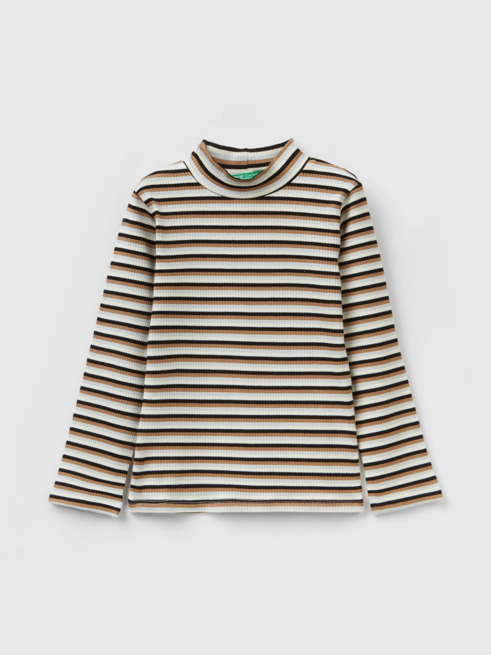 Benetton, Striped Turtleneck T-shirt, Multi-color, Kids