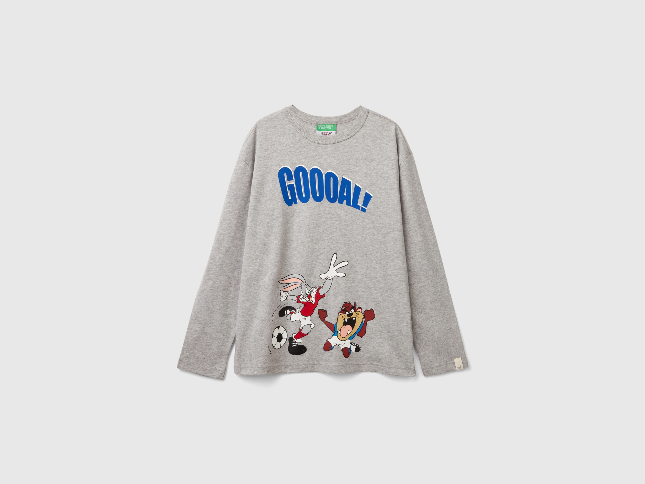 Benetton, Maglietta Con Stampa ©looney Tunes, Grigio Chiaro, Bambini