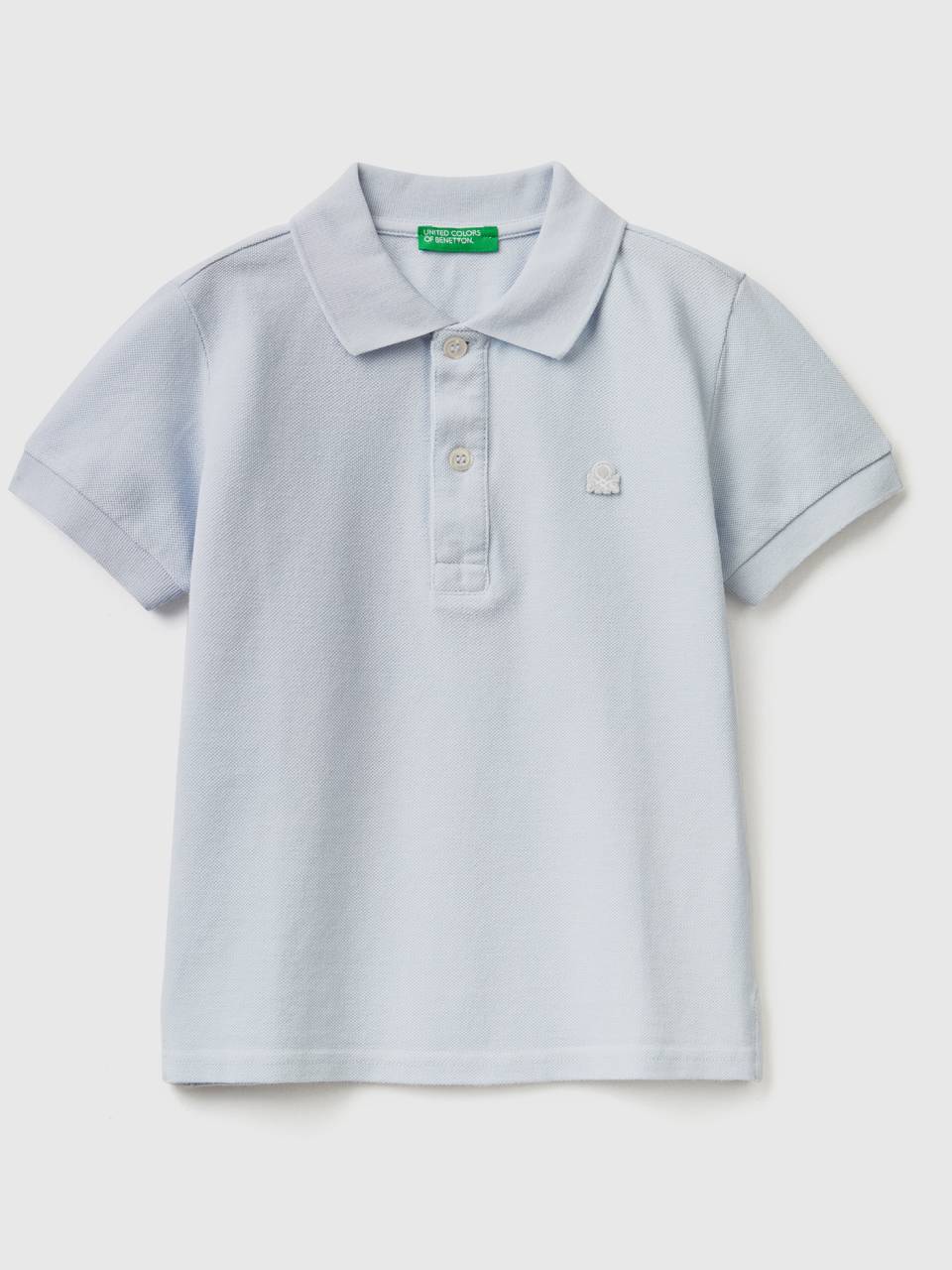 Benetton short sleeve polo in organic cotton. 1 Benetton short sleeve polo in organic cotton. 1