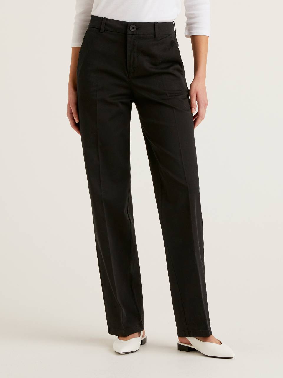 Benetton Trousers with wide leg. 1