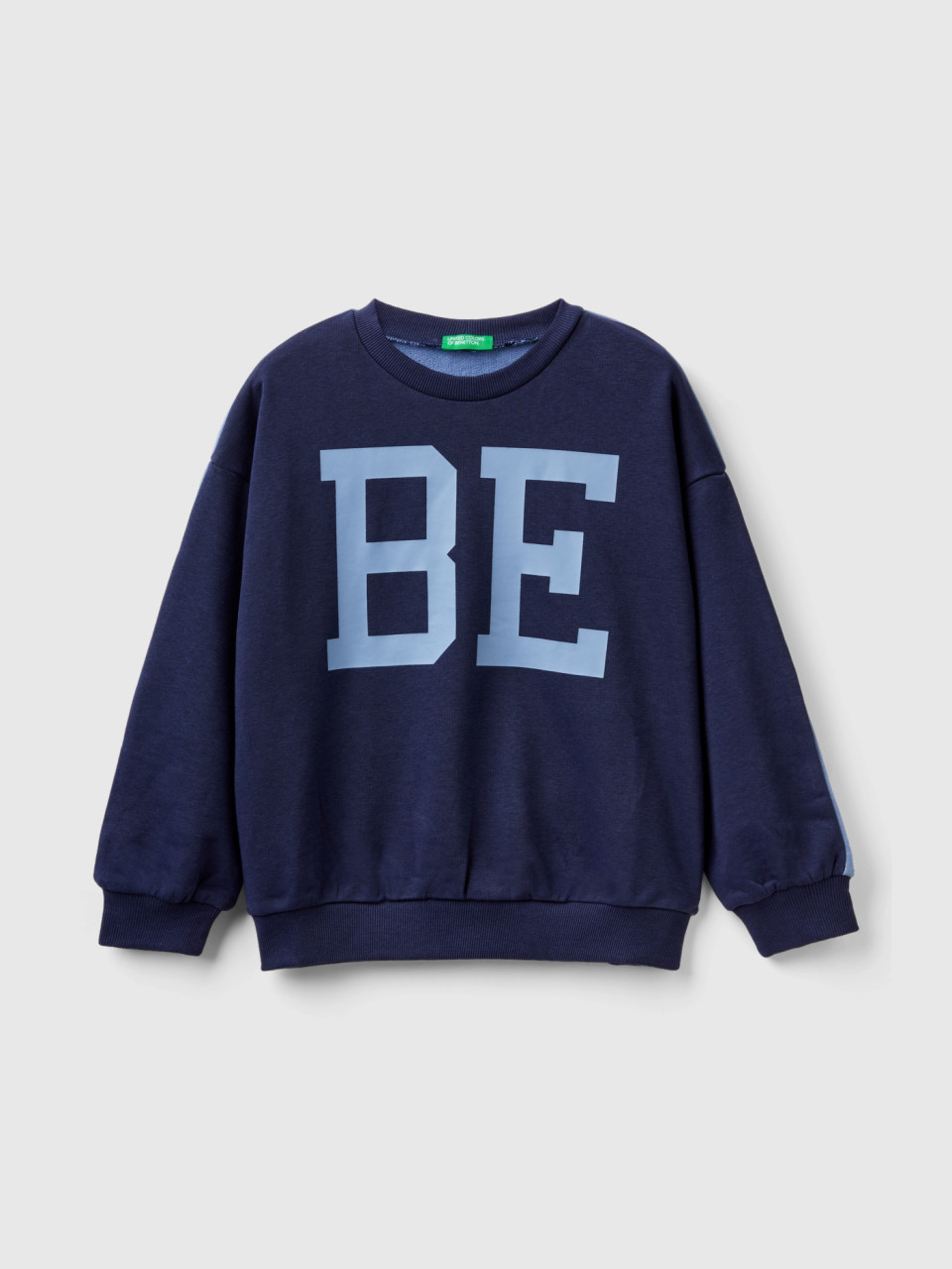 Benetton, Sweatshirt Mit Farbblöcken Und Print, Bunt, female