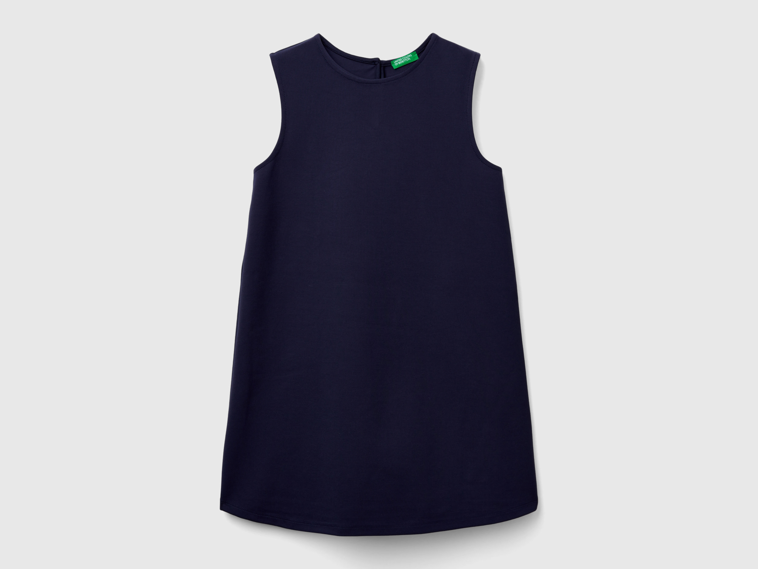 Benetton, Vestito Smanicato, Blu Scuro, Bambini