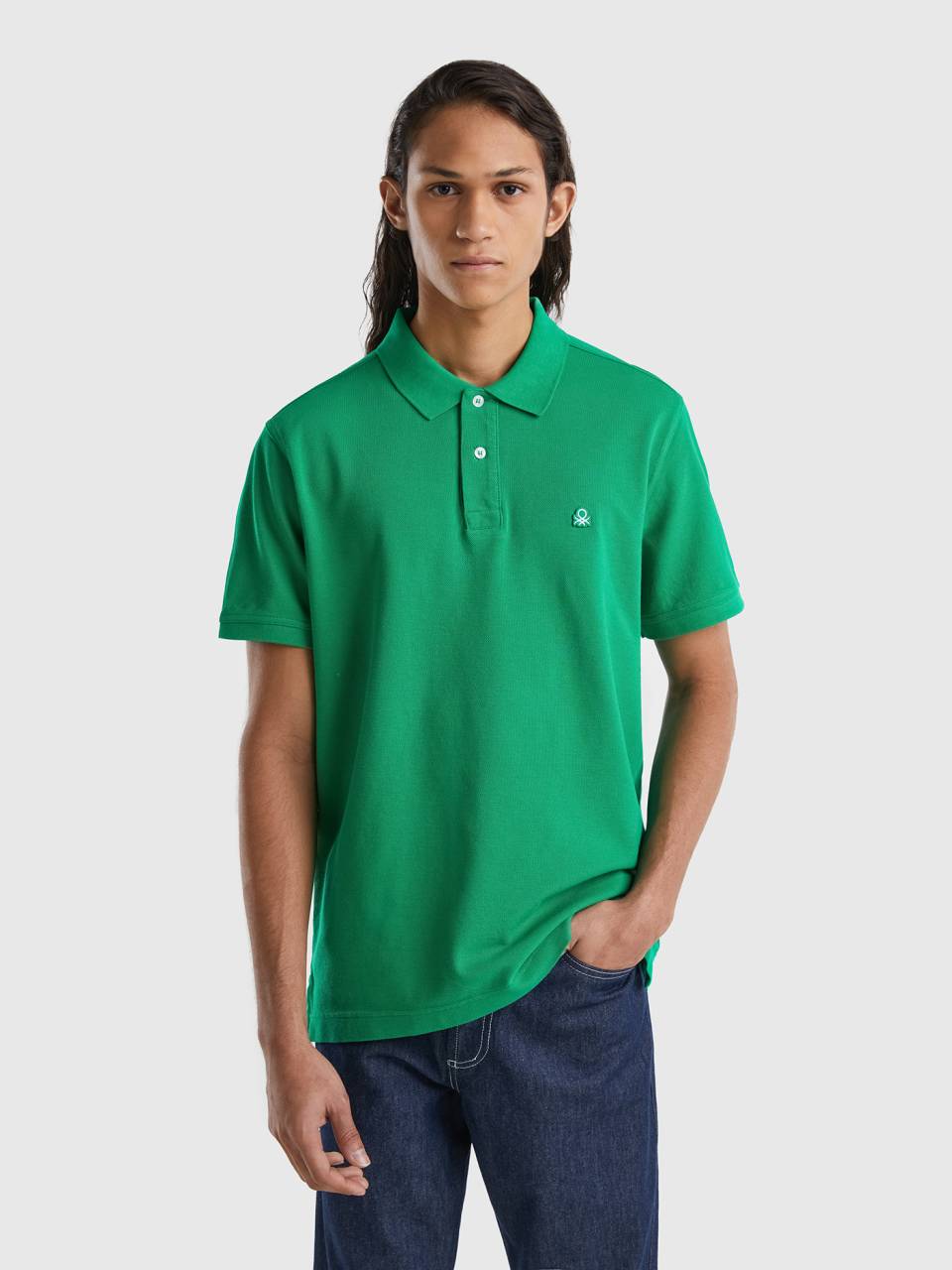 Green - regular Green | Benetton fit polo