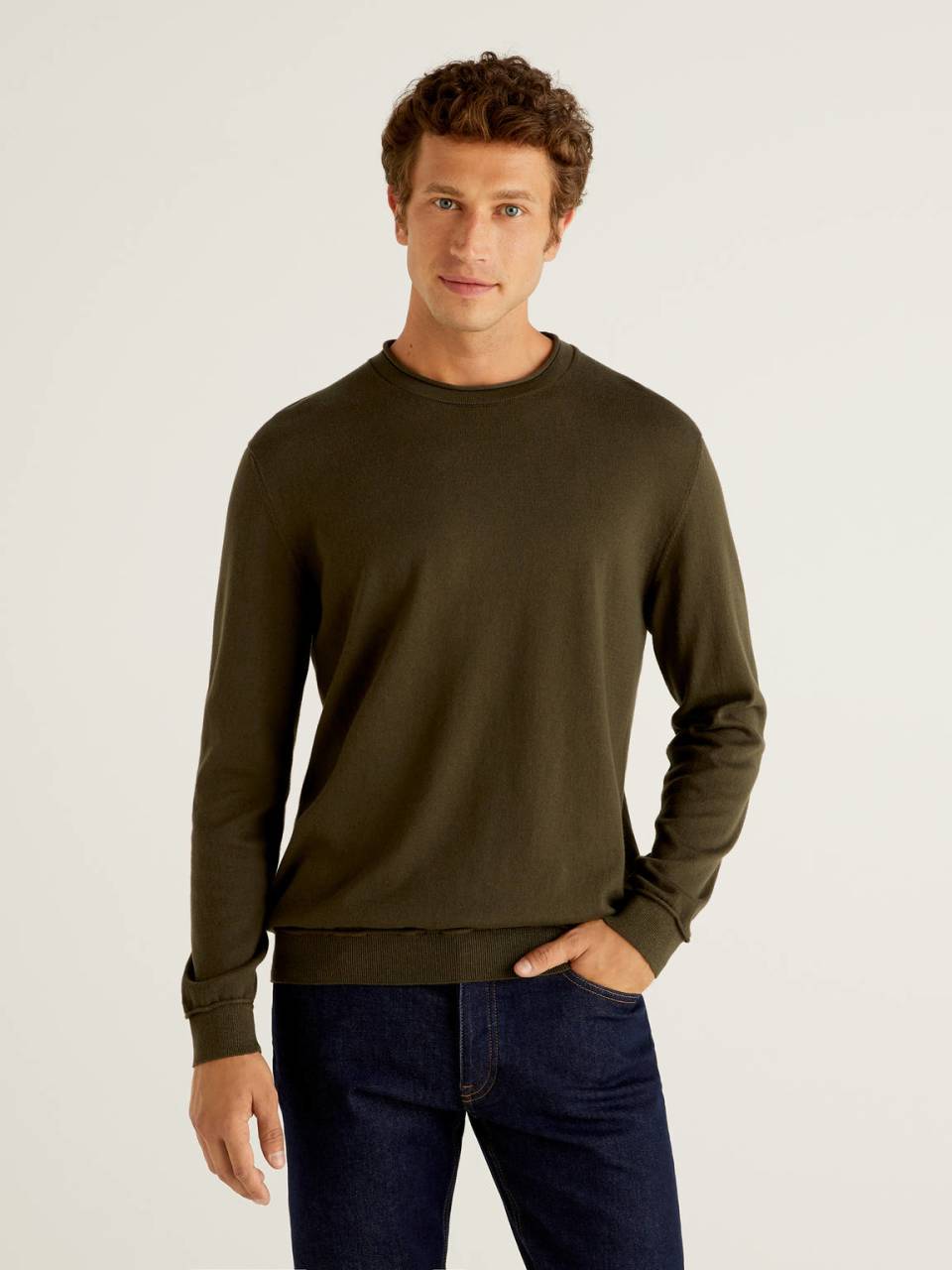 Benetton Sweater in warm 100% cotton. 1