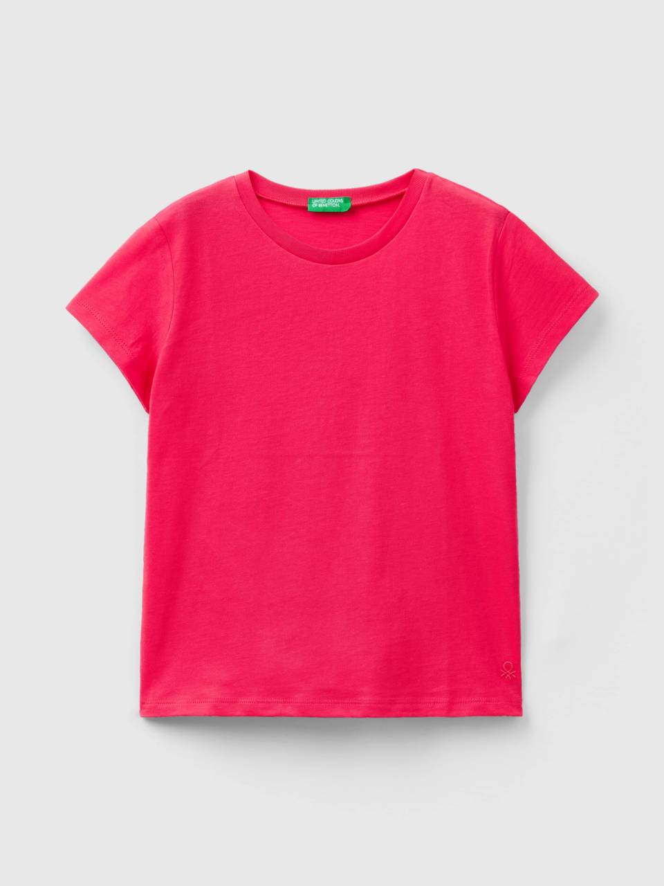 cotton in T-shirt | organic Fuchsia Benetton - pure