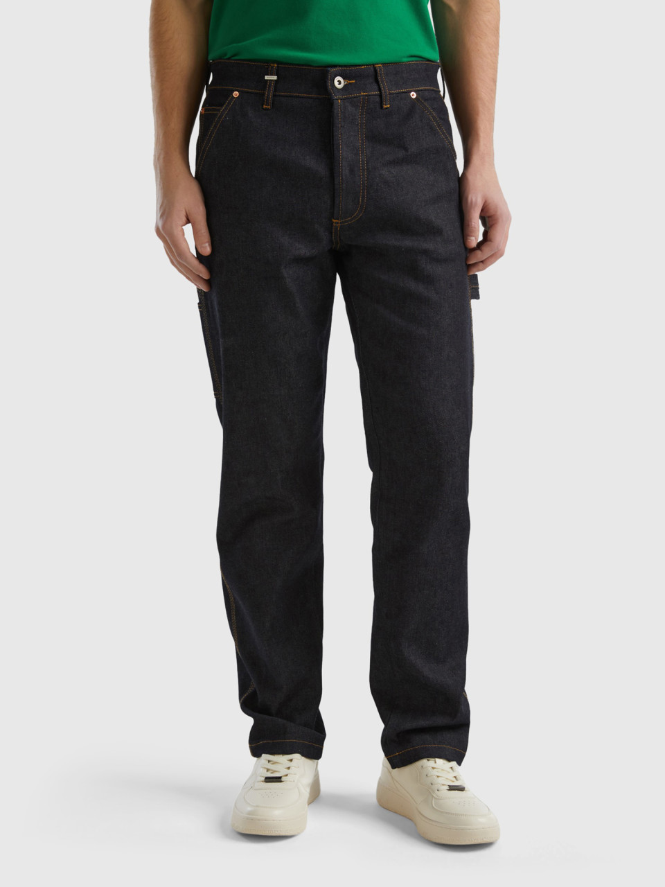 Benetton, Jeans Worker-style, Dunkelblau, male