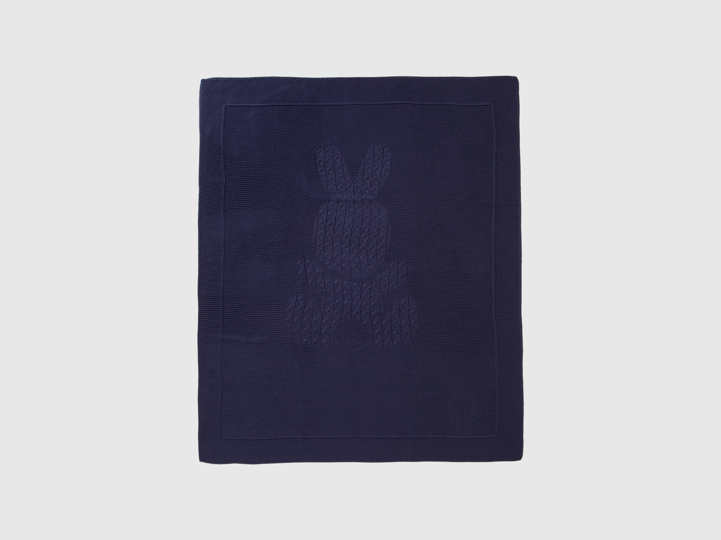 Benetton, Copertina Con Coniglietto, Blu Scuro, Bambini