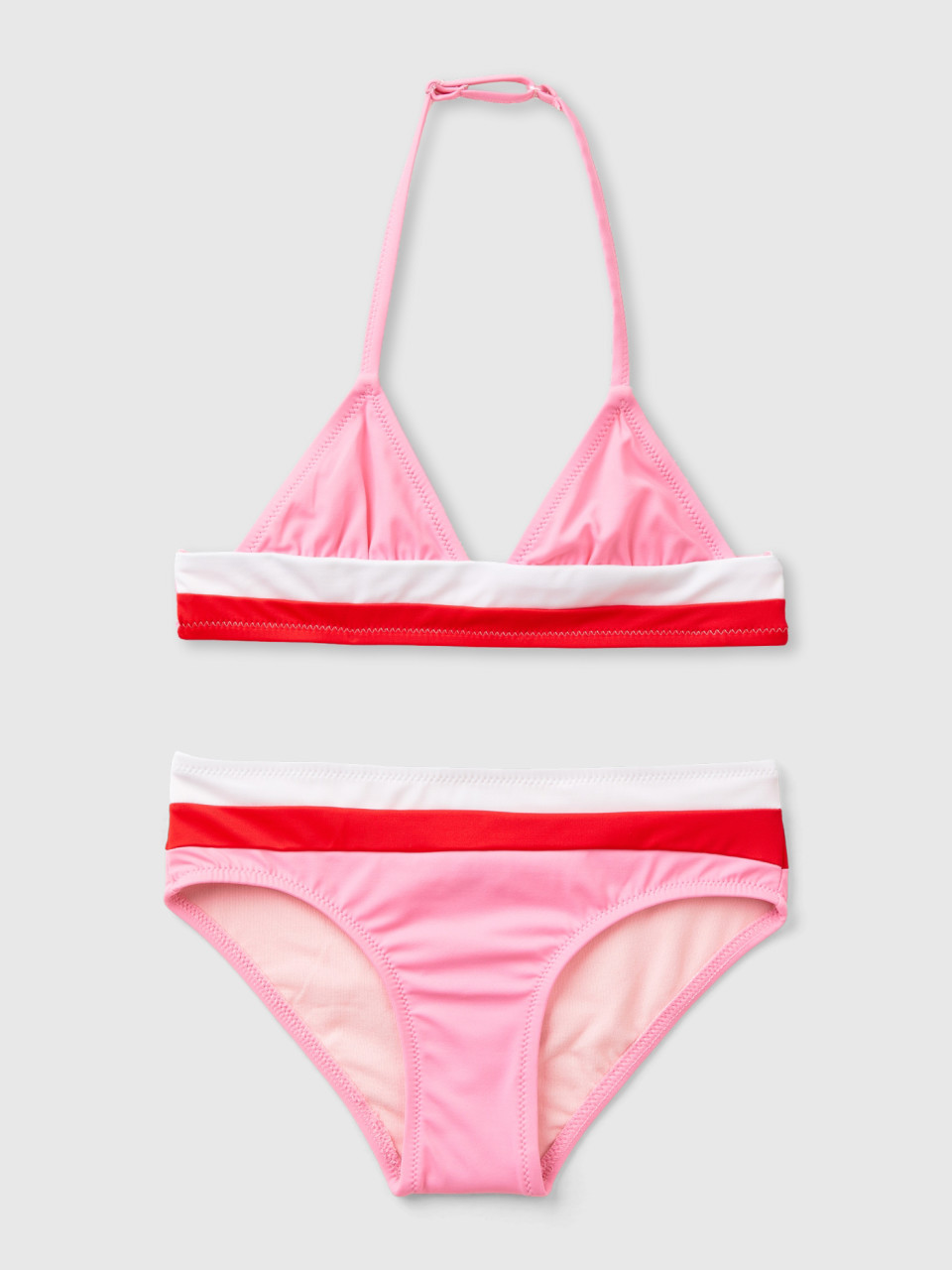 Benetton, Econyl® Strand-bikini, Pink, female