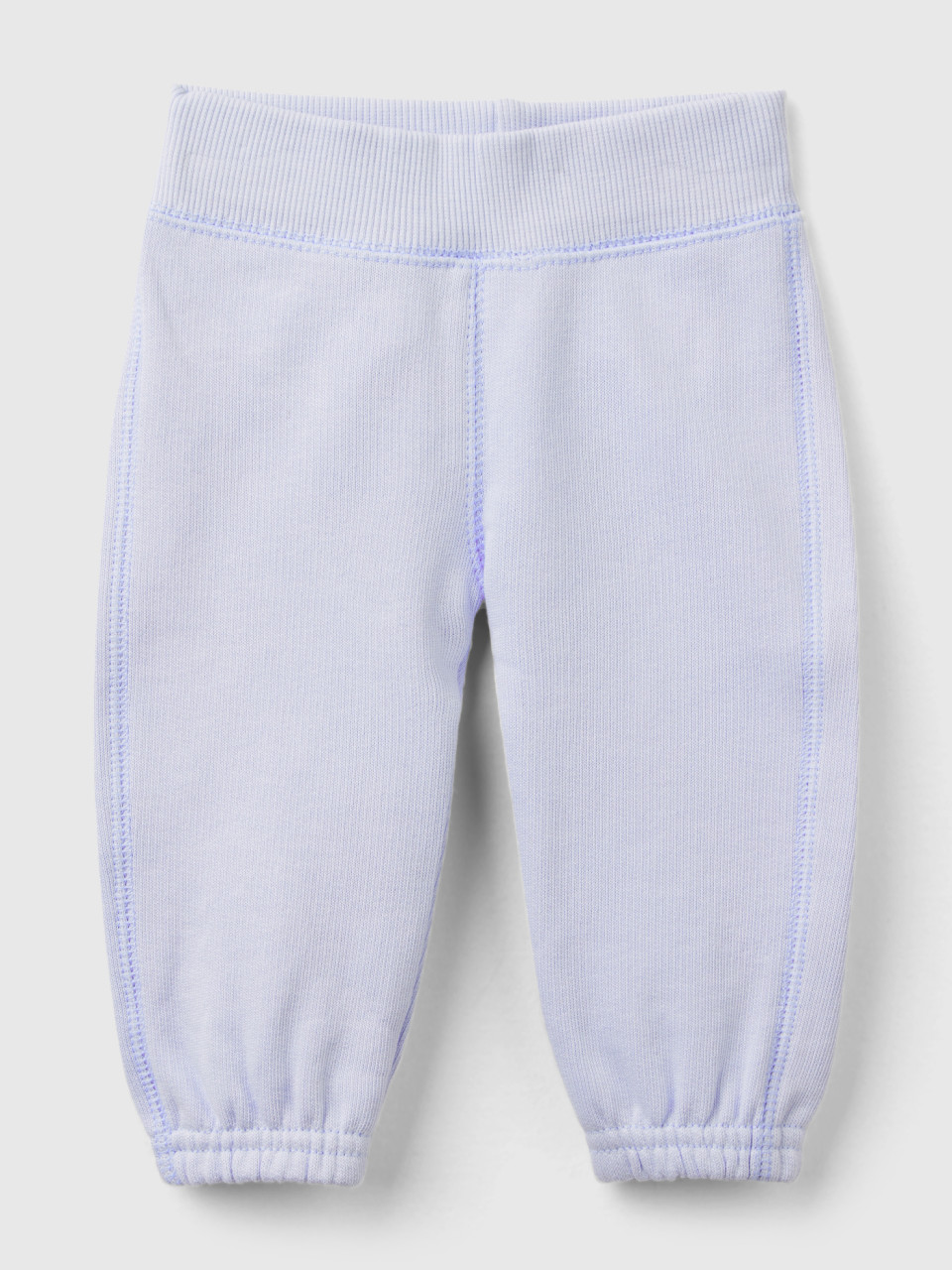 Benetton, Sweatpants In Organic Cotton, Sky Blue, Kids