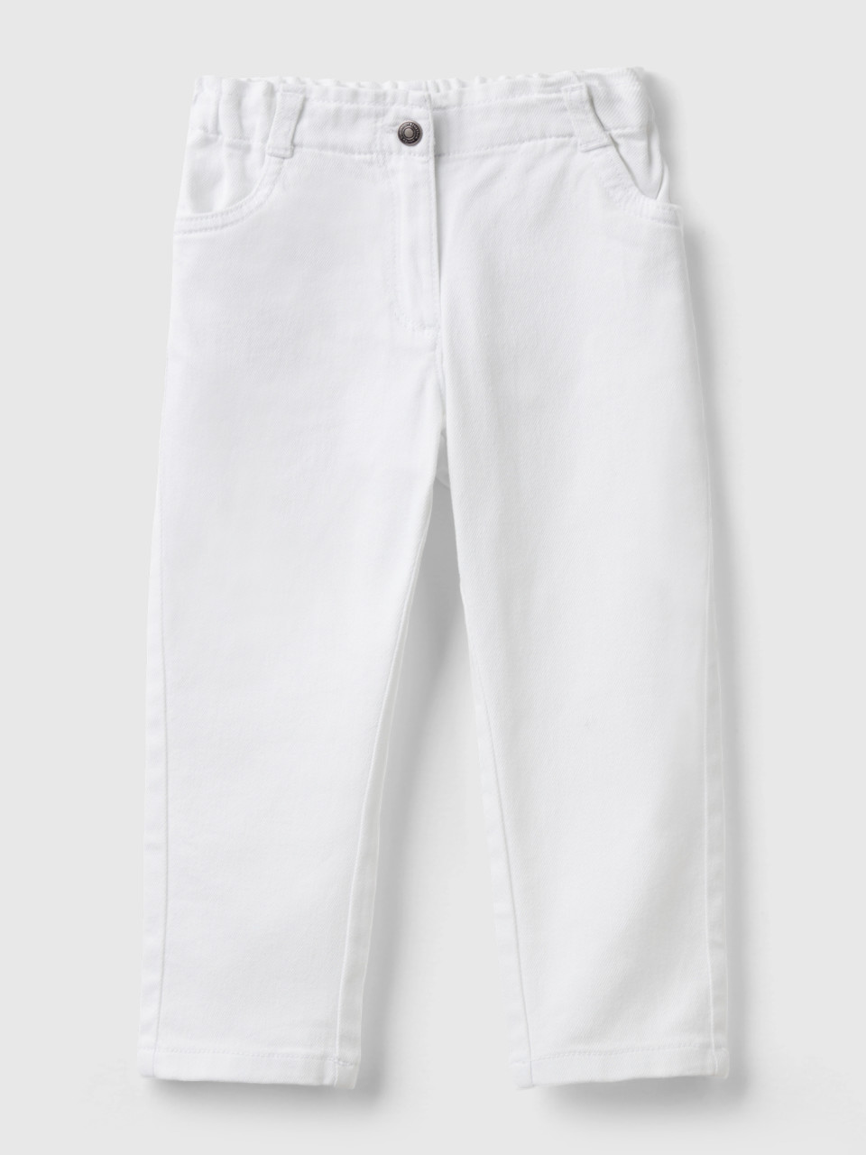 Benetton, Paperbag Trousers, White, Kids