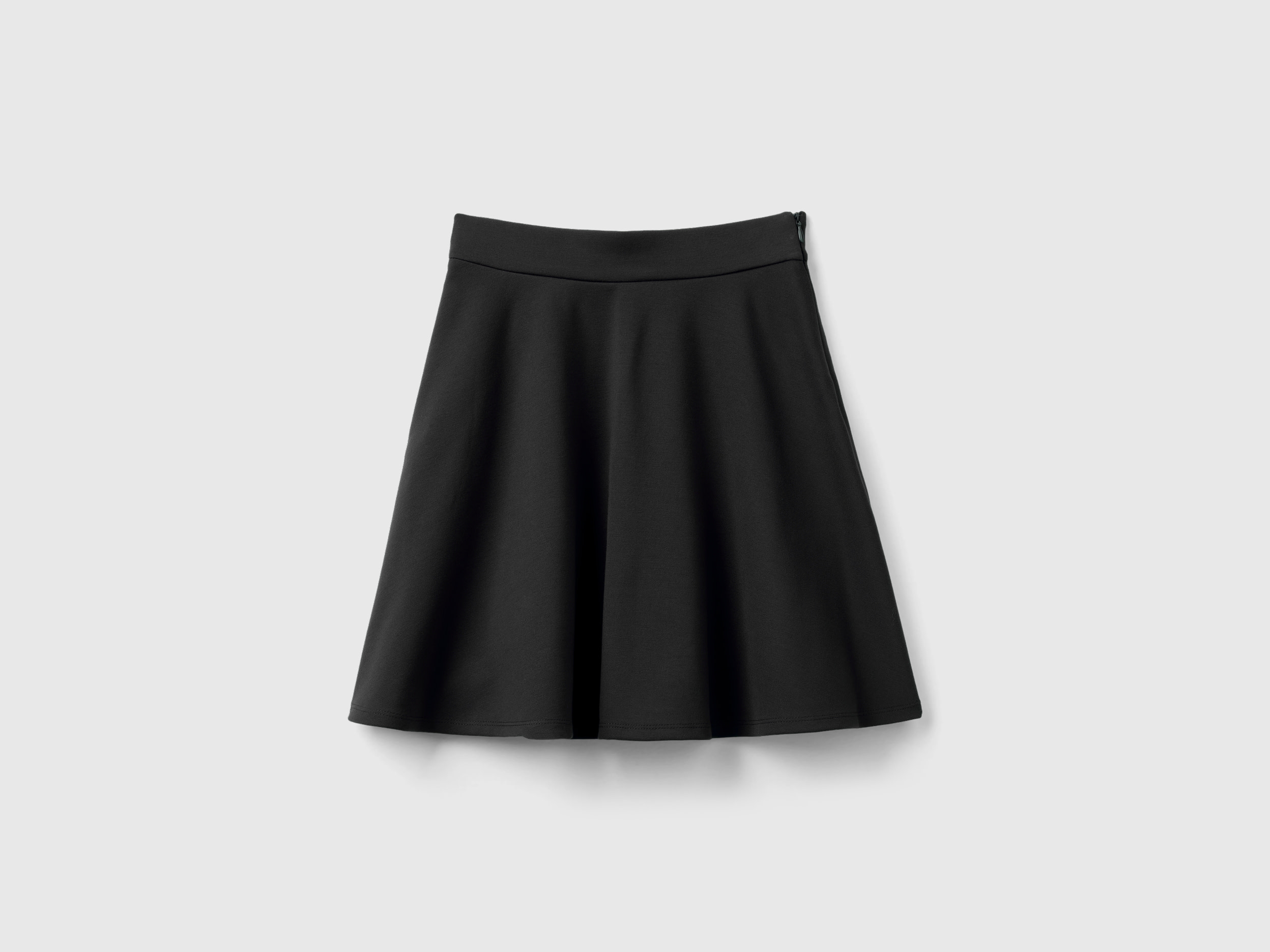 Benetton, Pleated Skirt In Viscose Blend, size L, Black, Kids