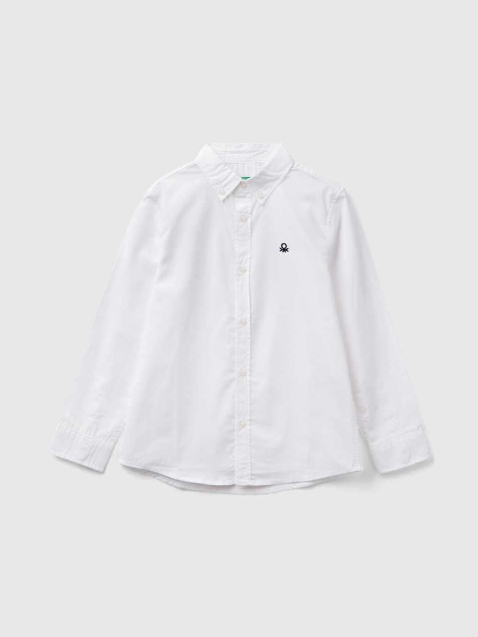 Benetton, Button-down Shirt, White, Kids