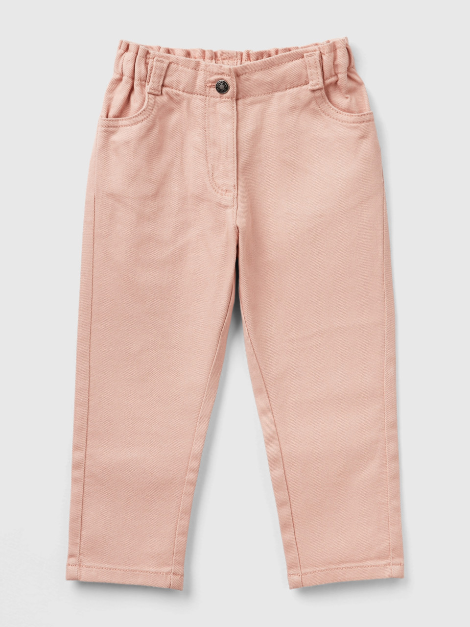 Benetton, Paperbag Trousers, Pastel Pink, Kids