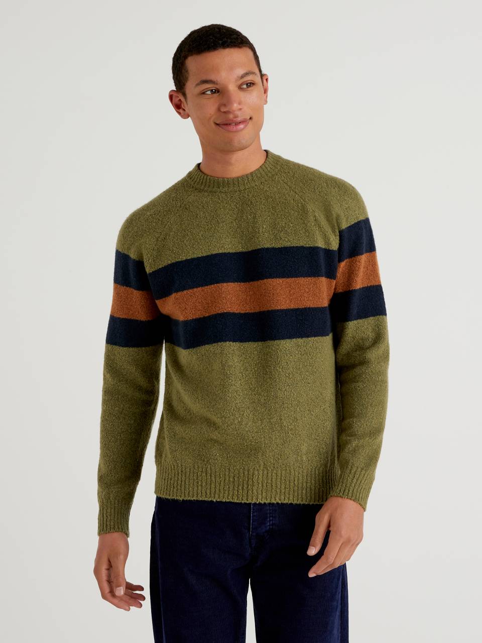 Benetton Sweater with clashing bands. 1