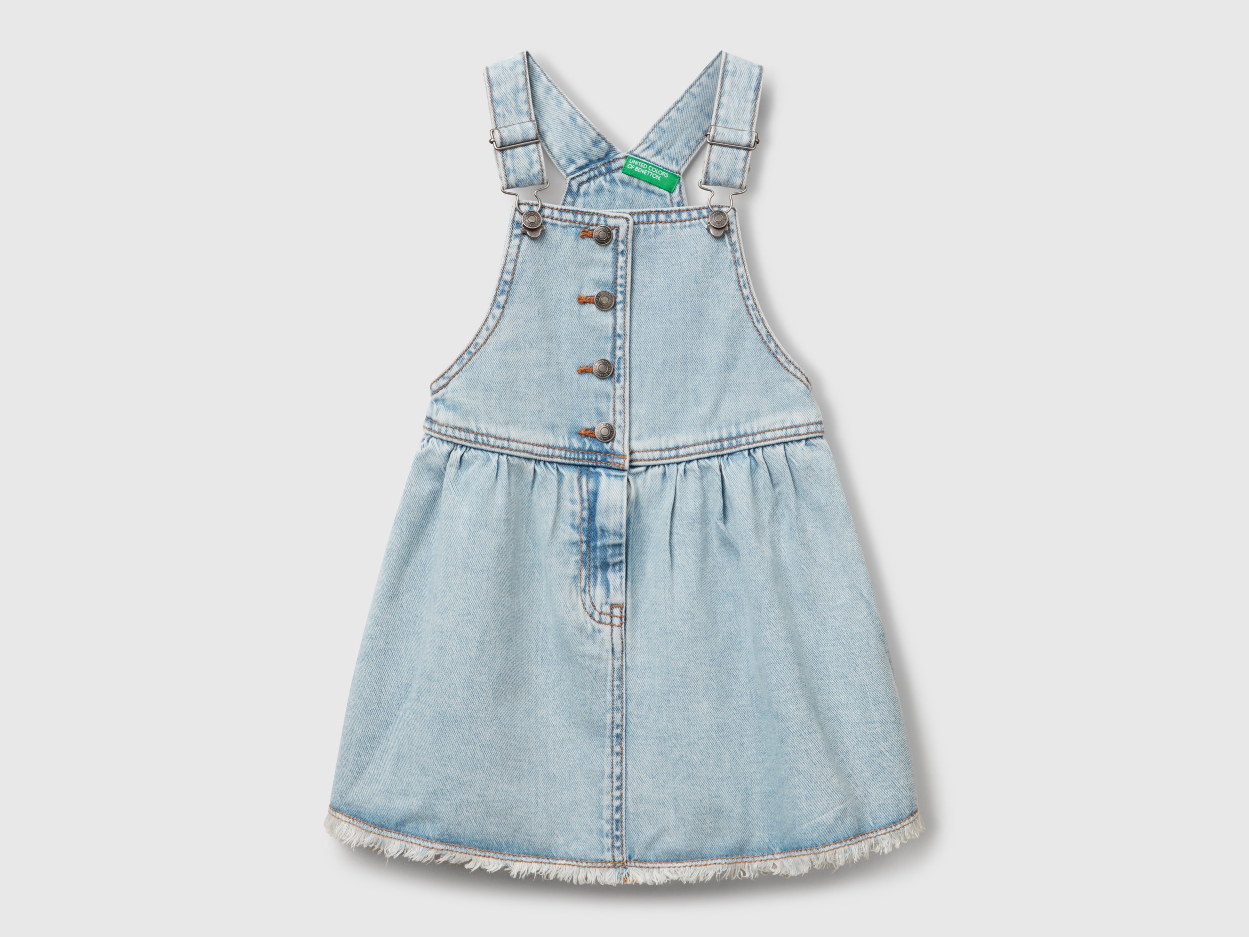 Benetton, Robe Salopette En Jean, taille 12-18, Bleu, Enfants - United Colors of Benetton - Modalova