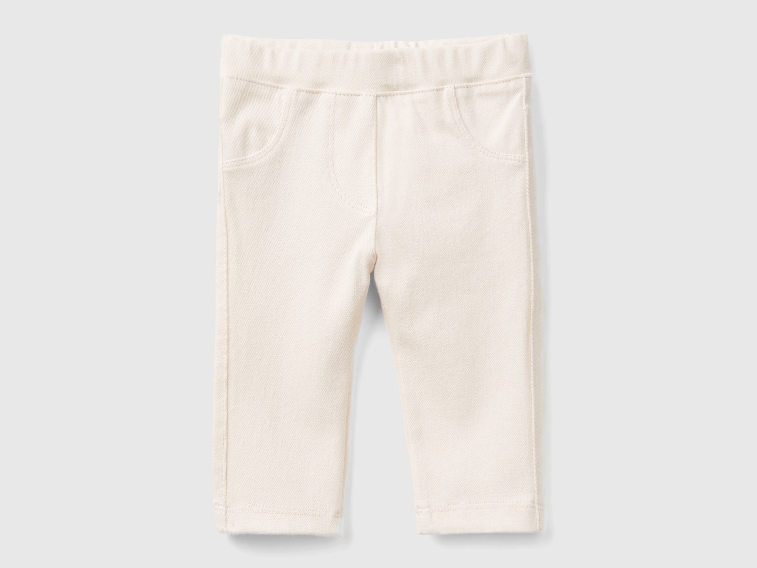 Benetton, Jeggings Super Stretch, Rosa Tenue, Bambini