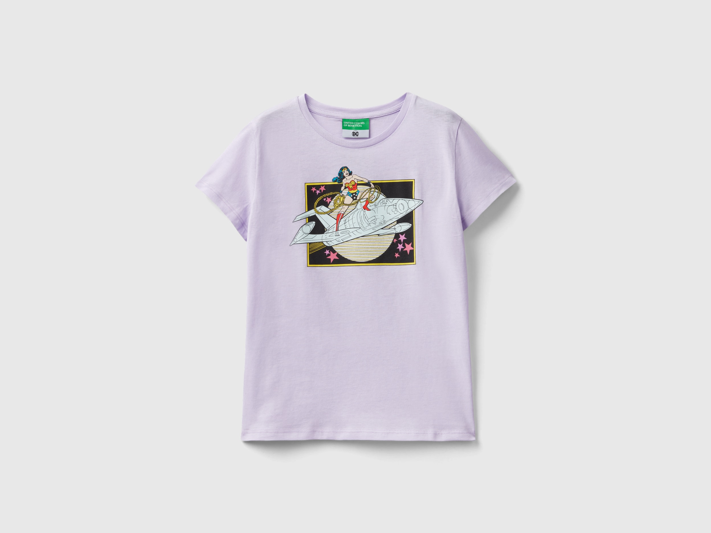 Benetton, T-shirt ©&™ Dc Comics Wonder Woman, Lilla, Bambini