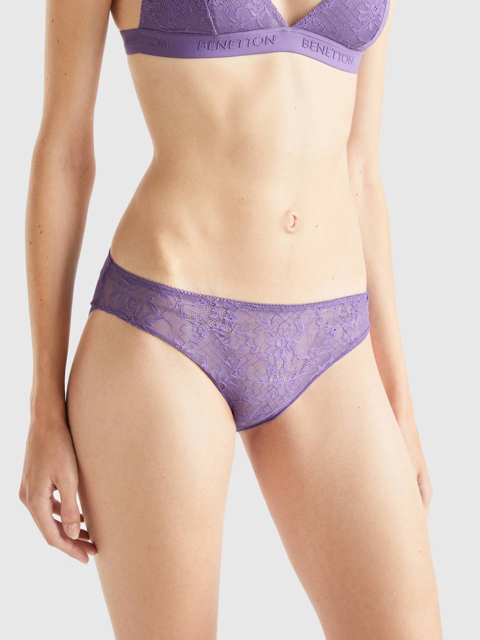 Benetton underwear in lace and microfiber - 36yz1s00z_0v7