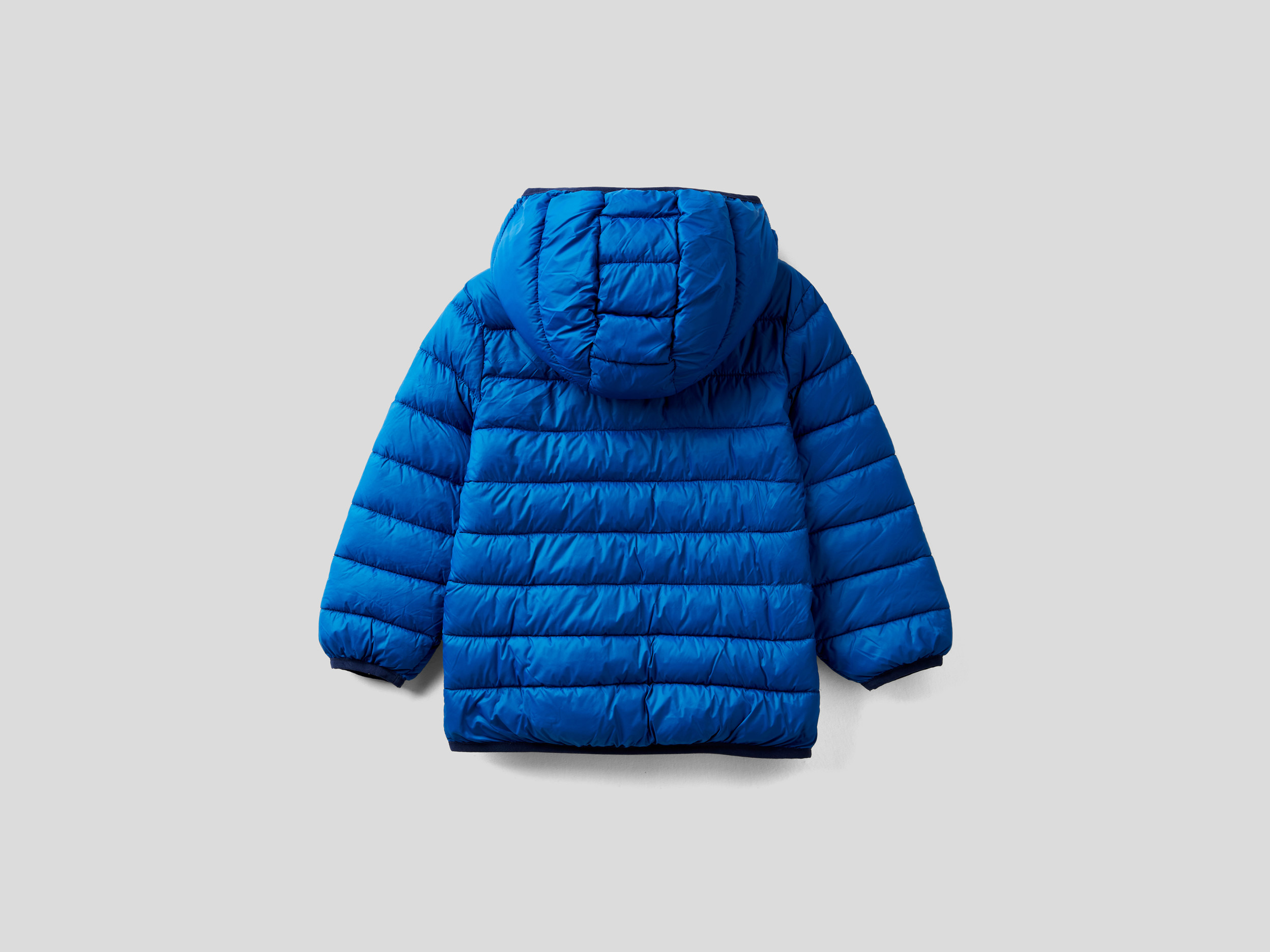 Benetton, "Rain Defender" Jacket With Hood, Taglia 12-18, Bright Blue, Kids
