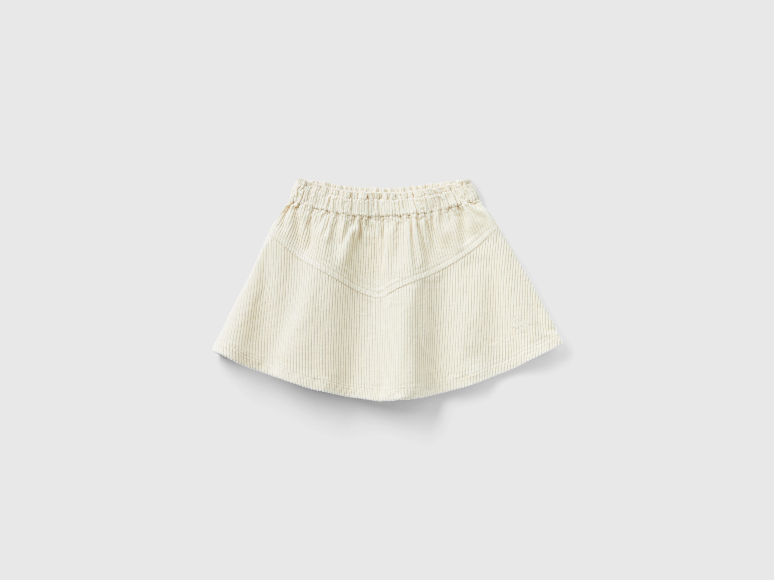 Benetton, Corduroy Mini Skirt, size 5-6, Beige, Kids