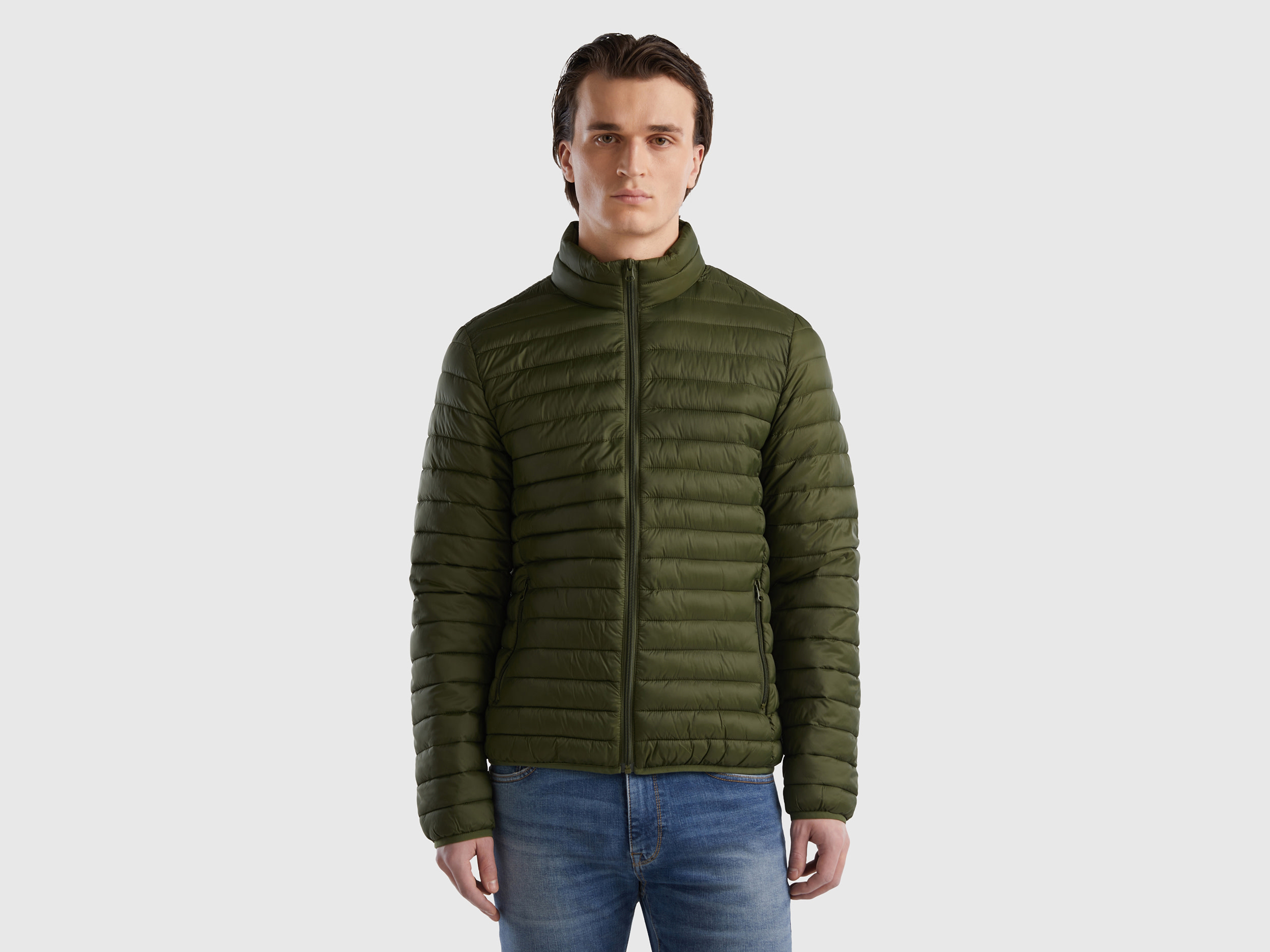 Image of Benetton, Padded Jacket With Recycled Wadding, size S, , Men