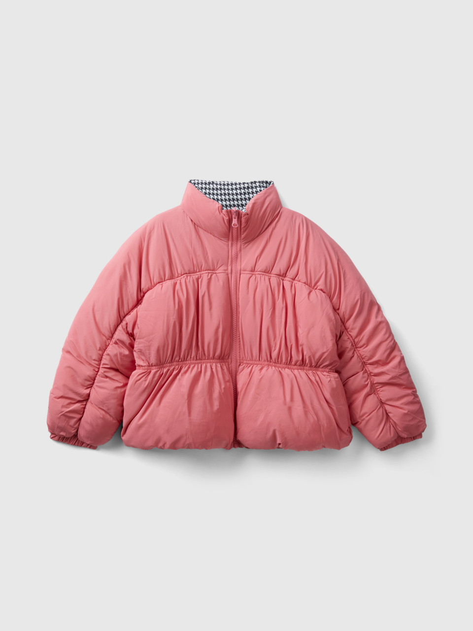 Benetton, Reversible Oversized Fit Jacket, Pink, Kids