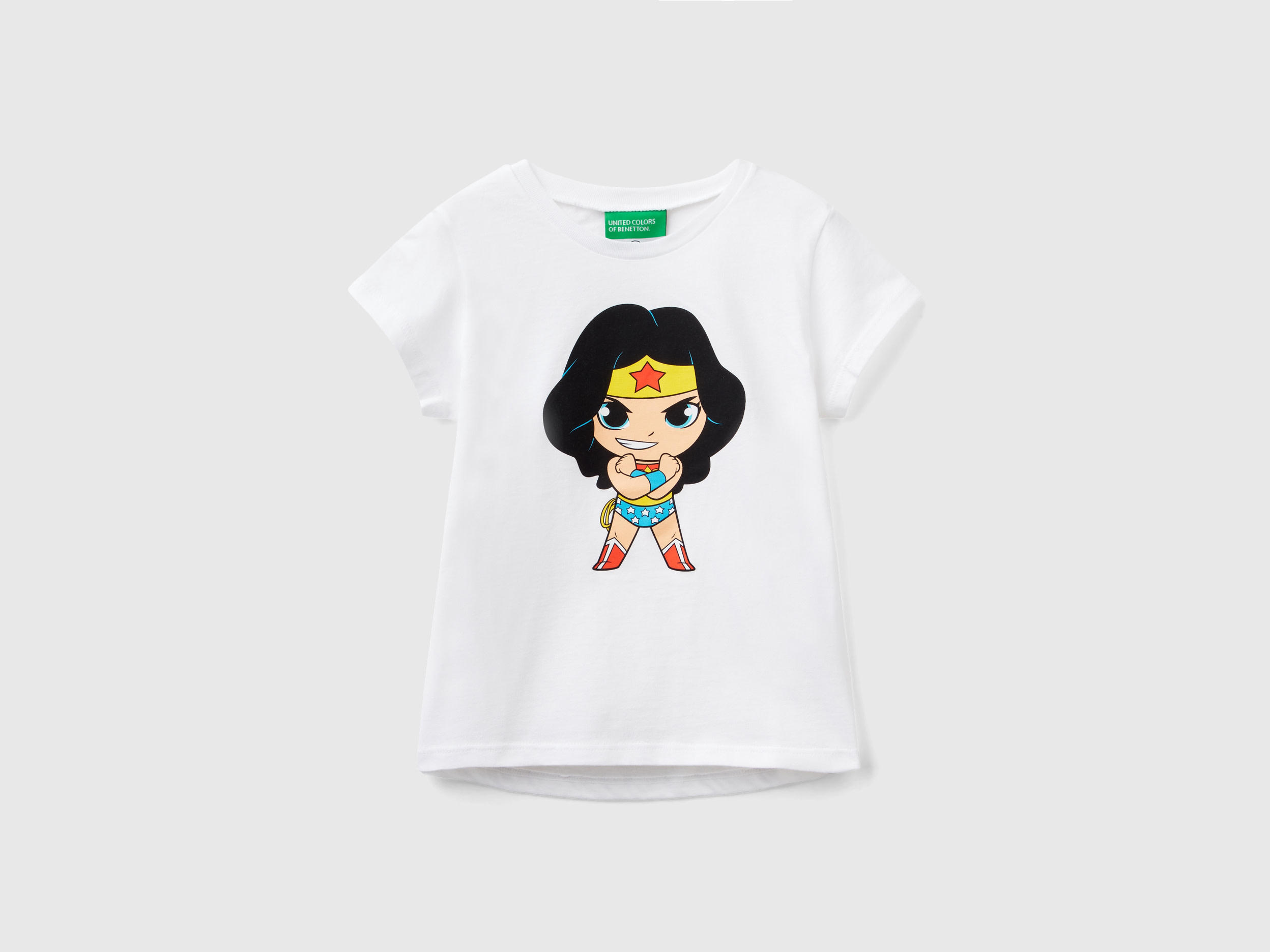Benetton, Maglietta ©&™ Dc Comics Wonder Woman, Bianco, Bambini