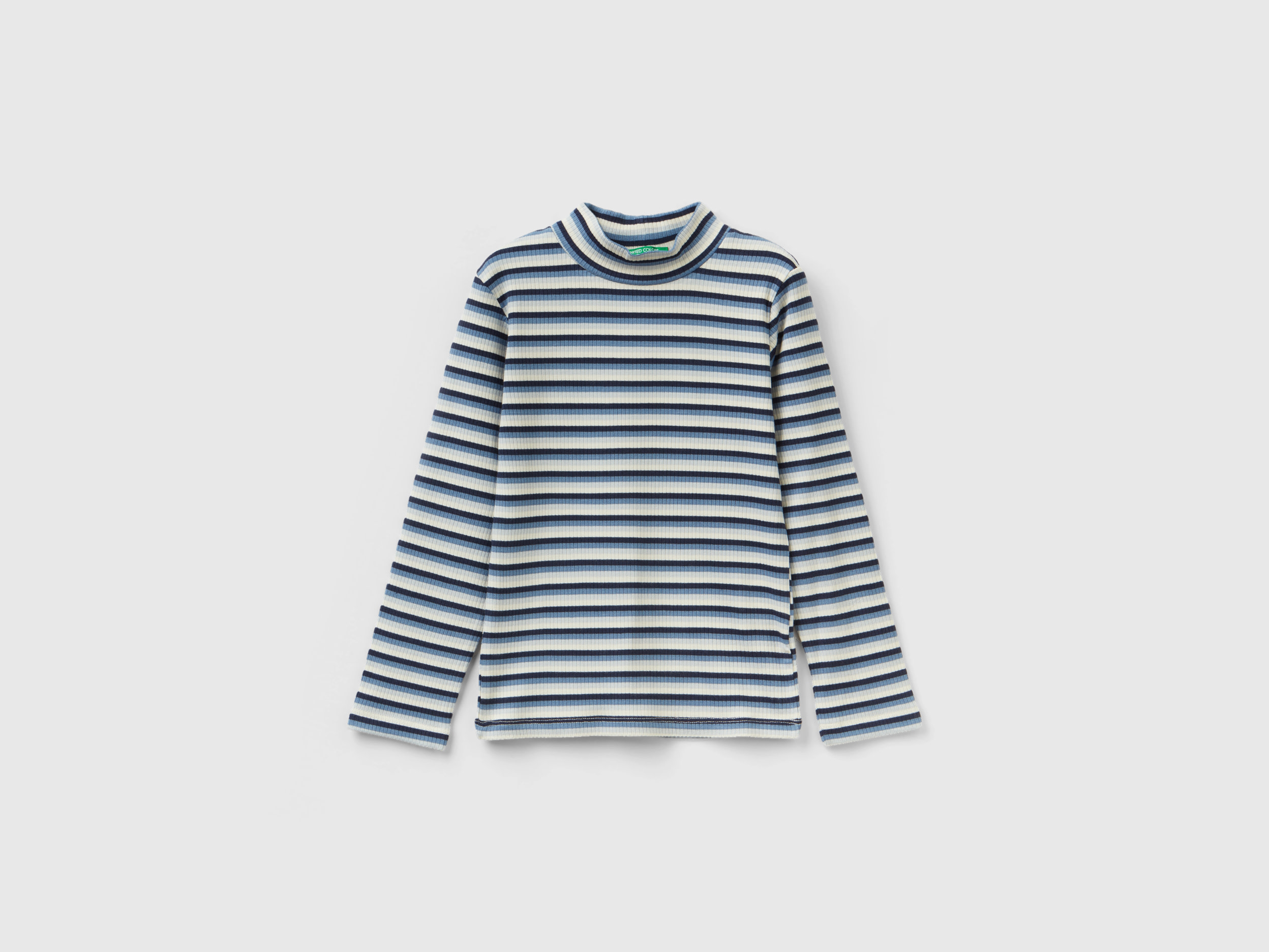 Benetton, Striped Turtleneck T-shirt, size 12-18, Multi-color, Kids