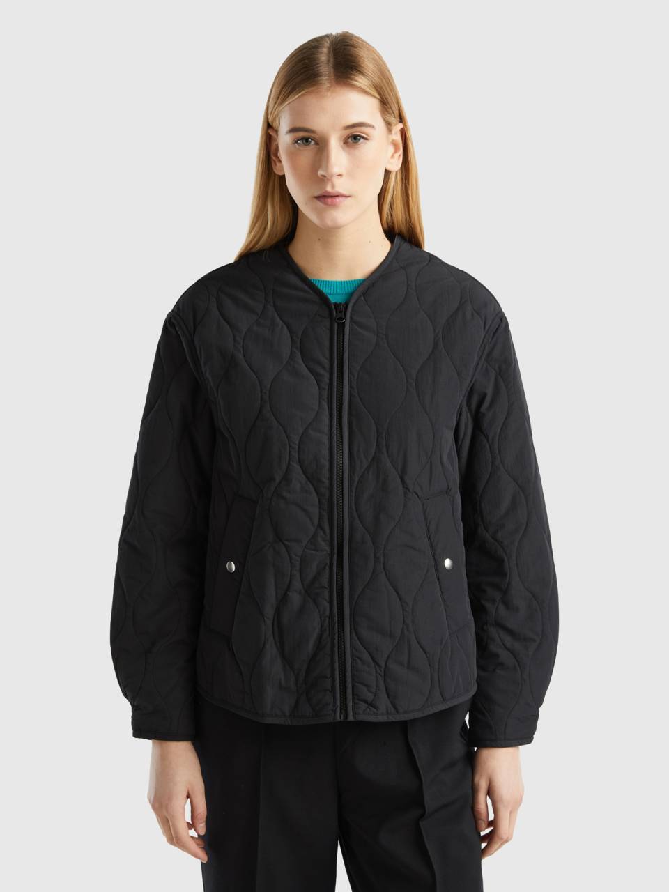 Benetton black clearance jacket