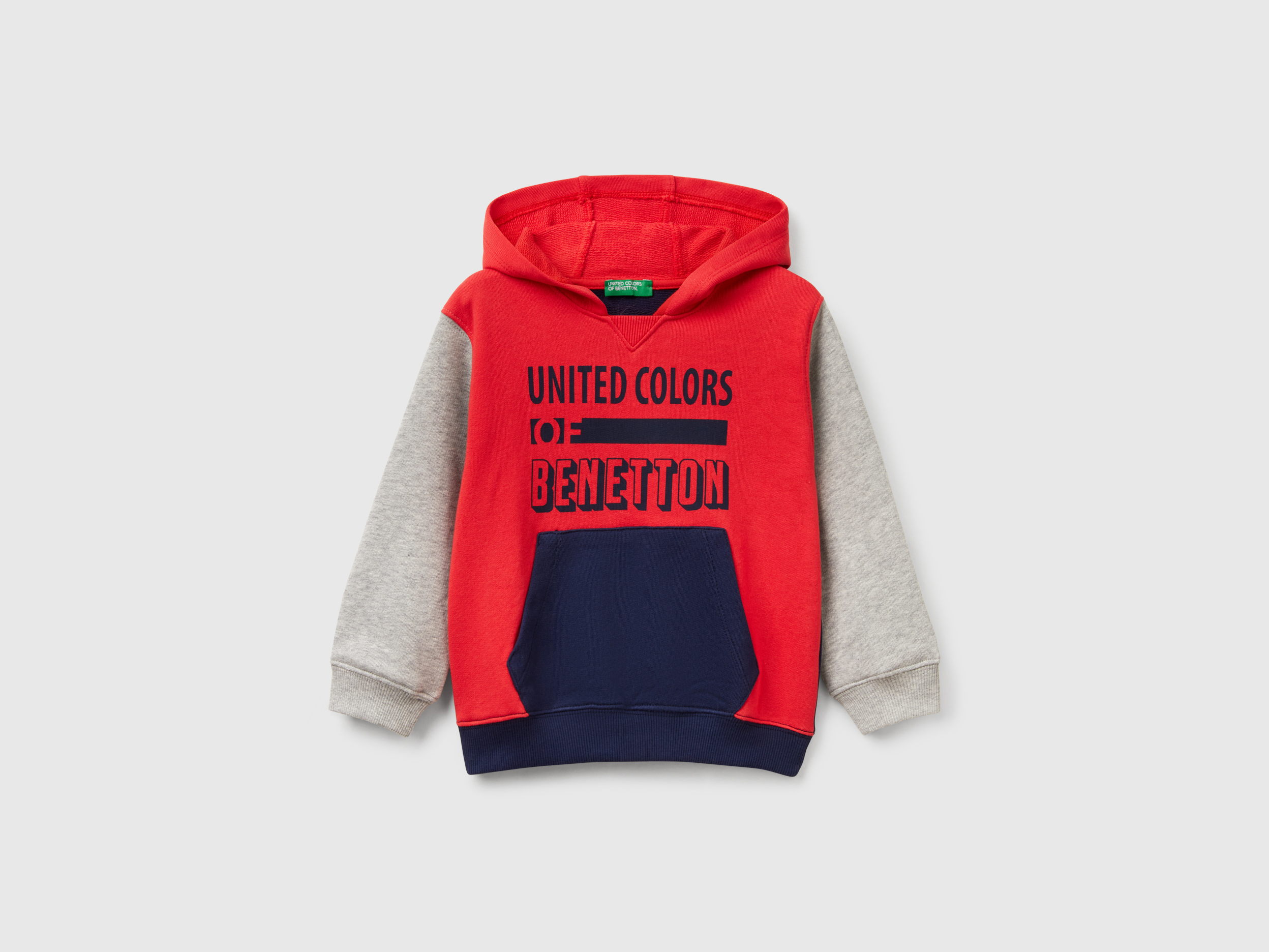 United Colors of Benetton Benetton, Φούτερ Με Κουκούλα Από 100% Βαμβακερό, size 12-18, Πολύχρωμο, Παιδικά