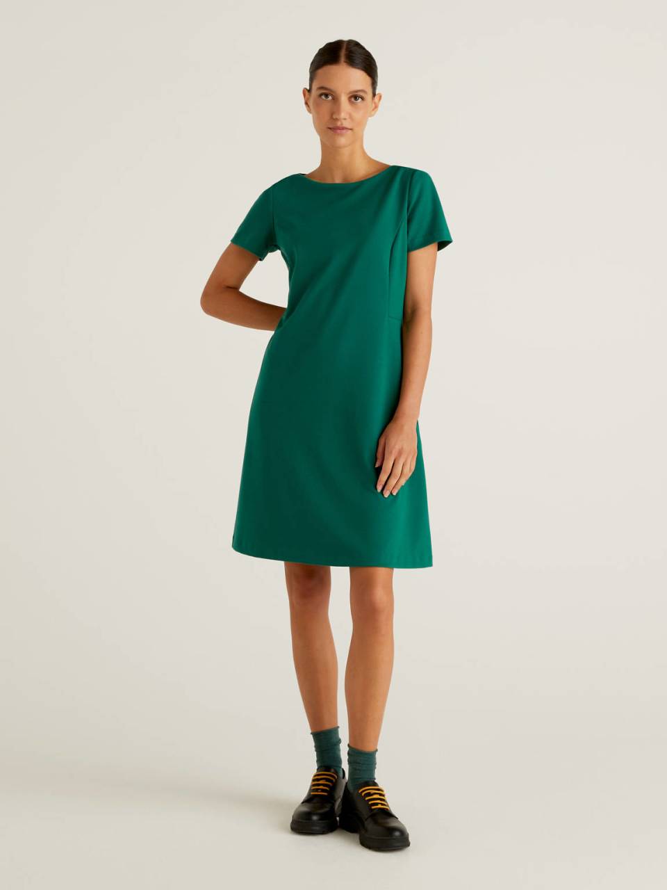 Benetton Dress in stretch cotton blend. 1