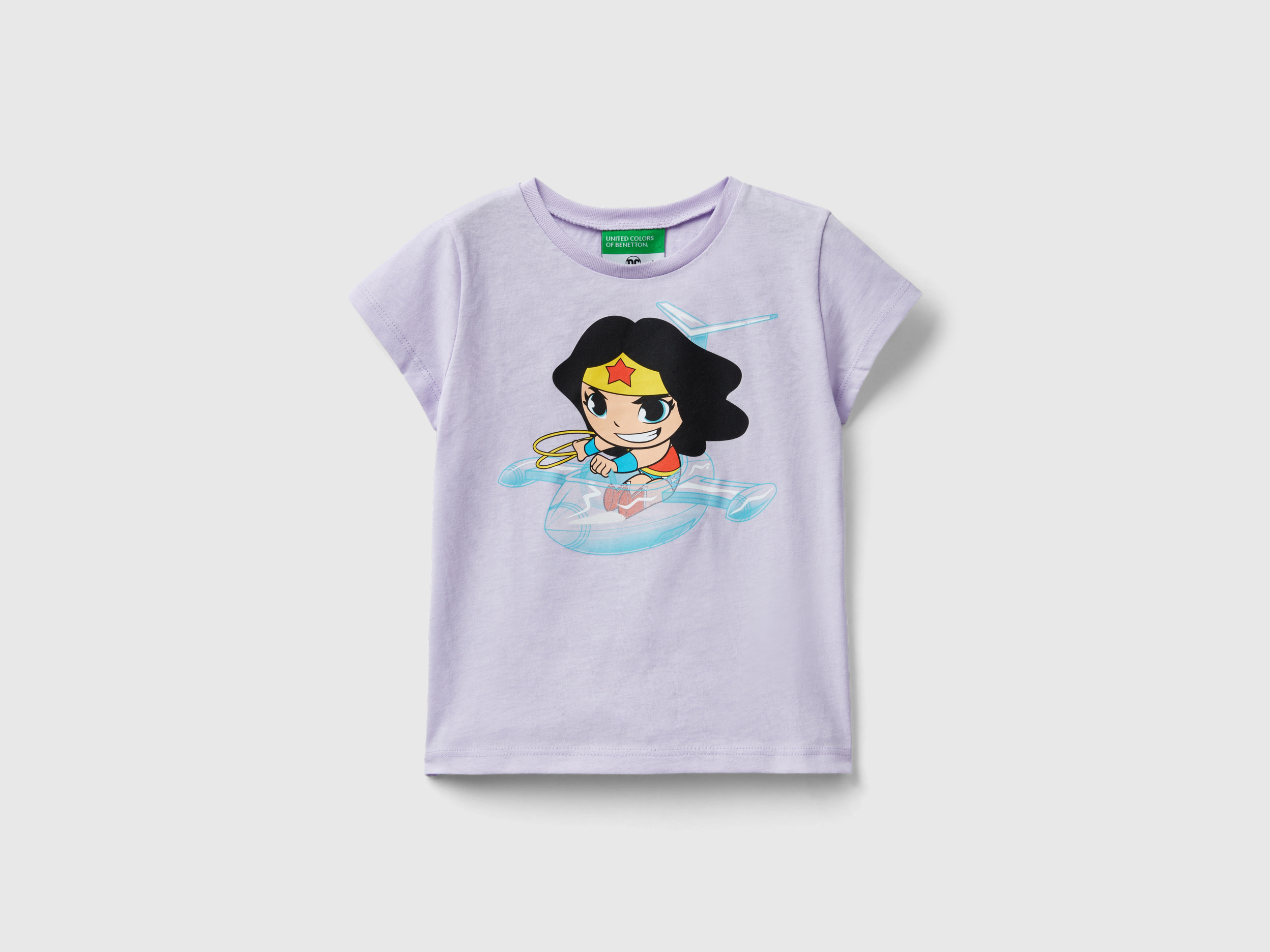 Benetton, Maglietta ©&™ Dc Comics Wonder Woman, Lilla, Bambini