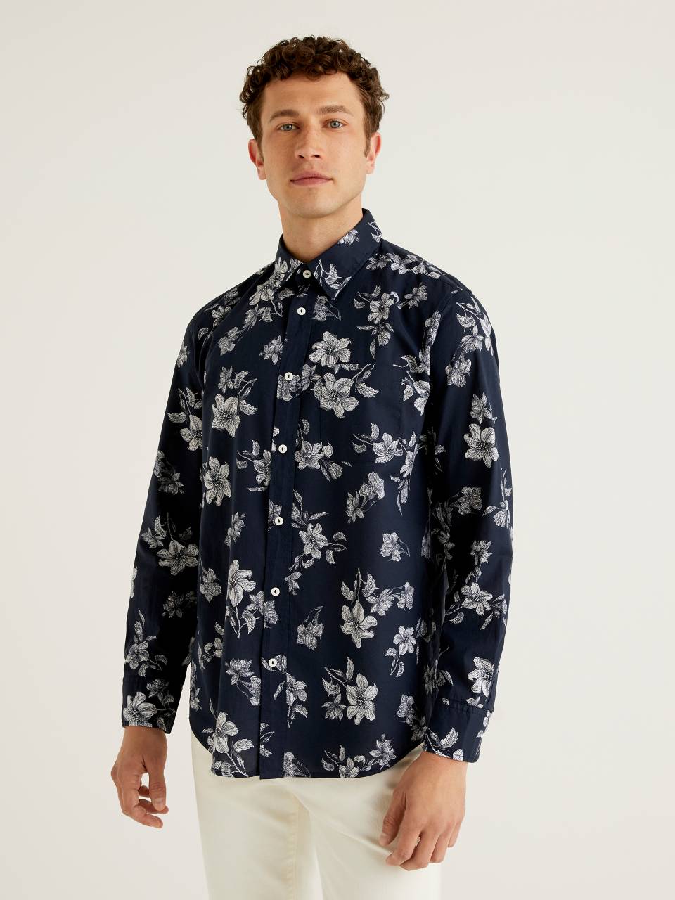 Benetton Patterned shirt in cotton. 1
