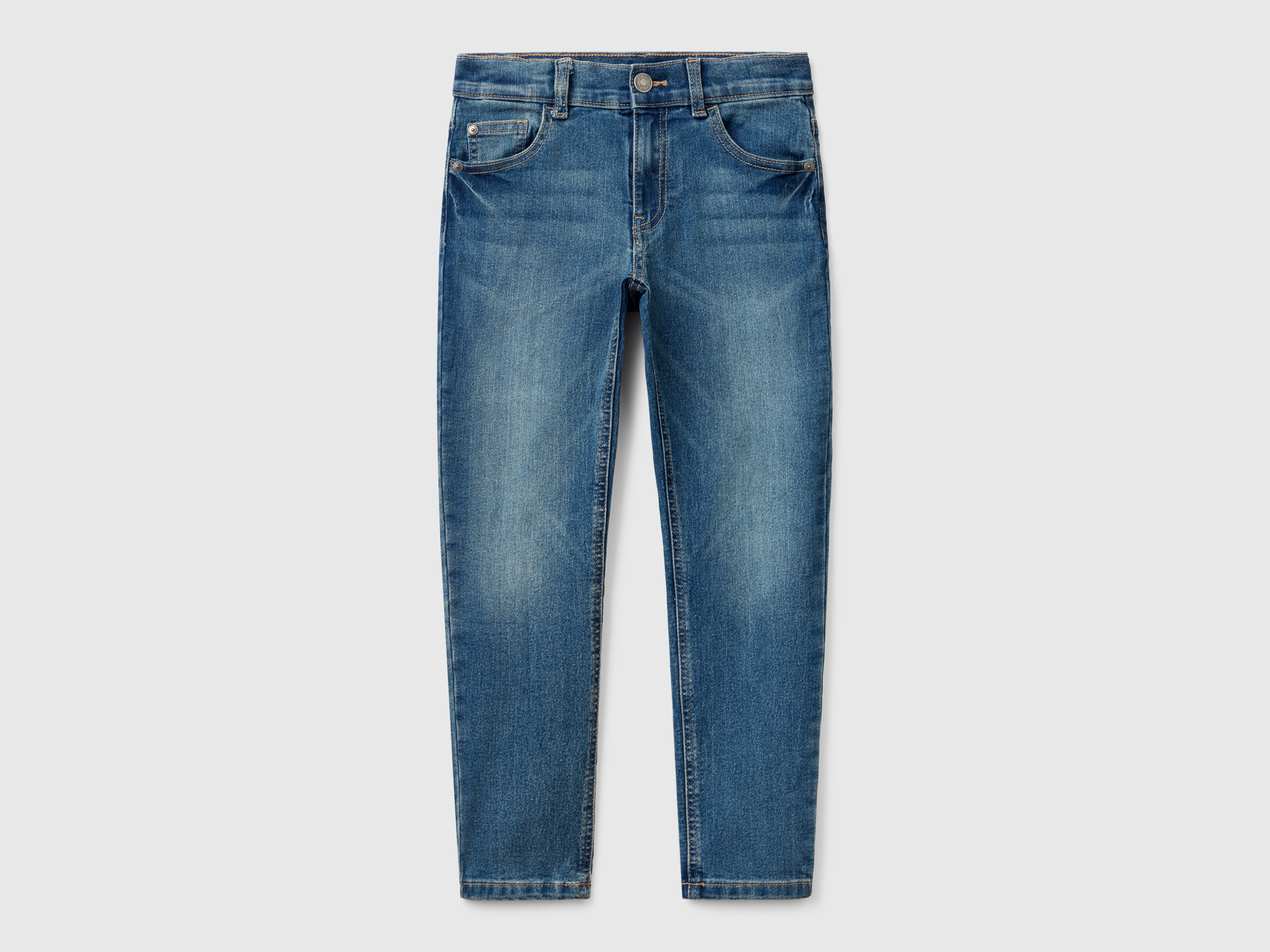 United Colors of Benetton Benetton, Τζιν Με Skinny Εφαρμογή, size L, Σκουρο Μπλε, Παιδικά