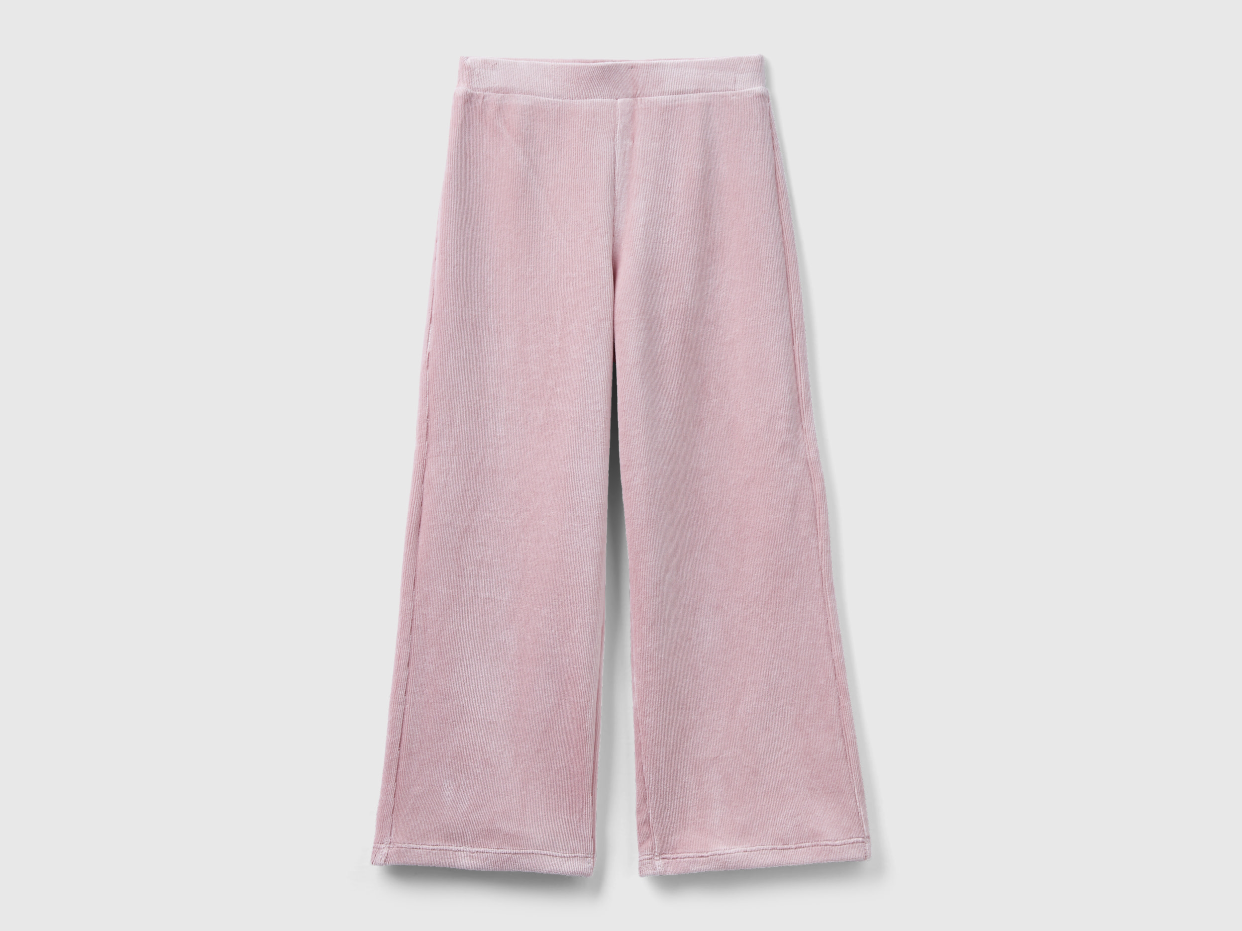 Benetton, Wide Chenille Trousers, size M, Pink, Kids
