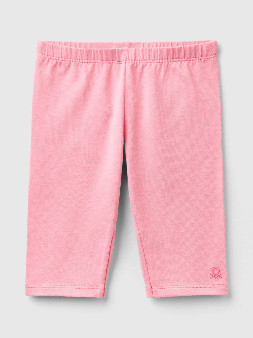 Benetton, 3/4-leggings Aus Stretchiger Baumwolle, Pink, female