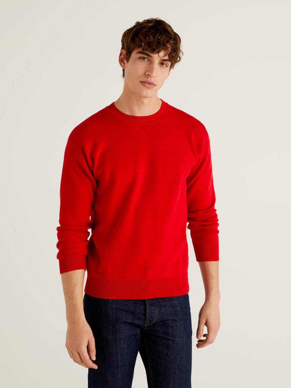 Benetton Reversible sweater in tricot cotton. 1