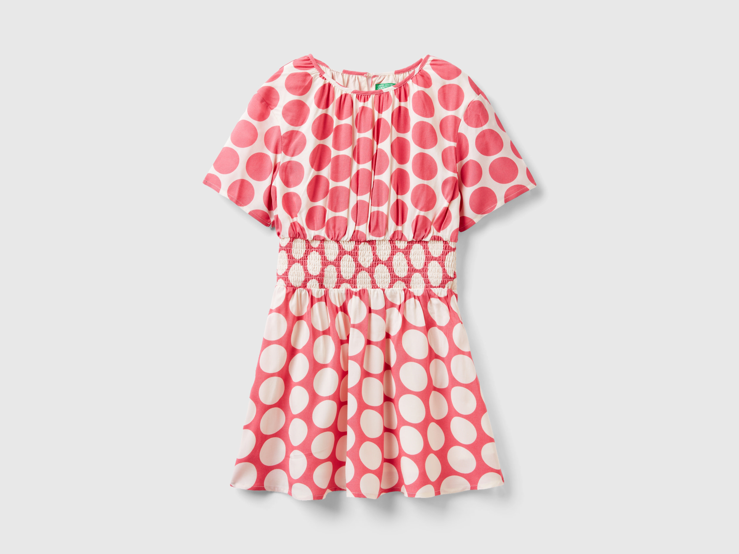 Benetton, Flowy Polka Dot Dress, size S, Multi-color, Kids