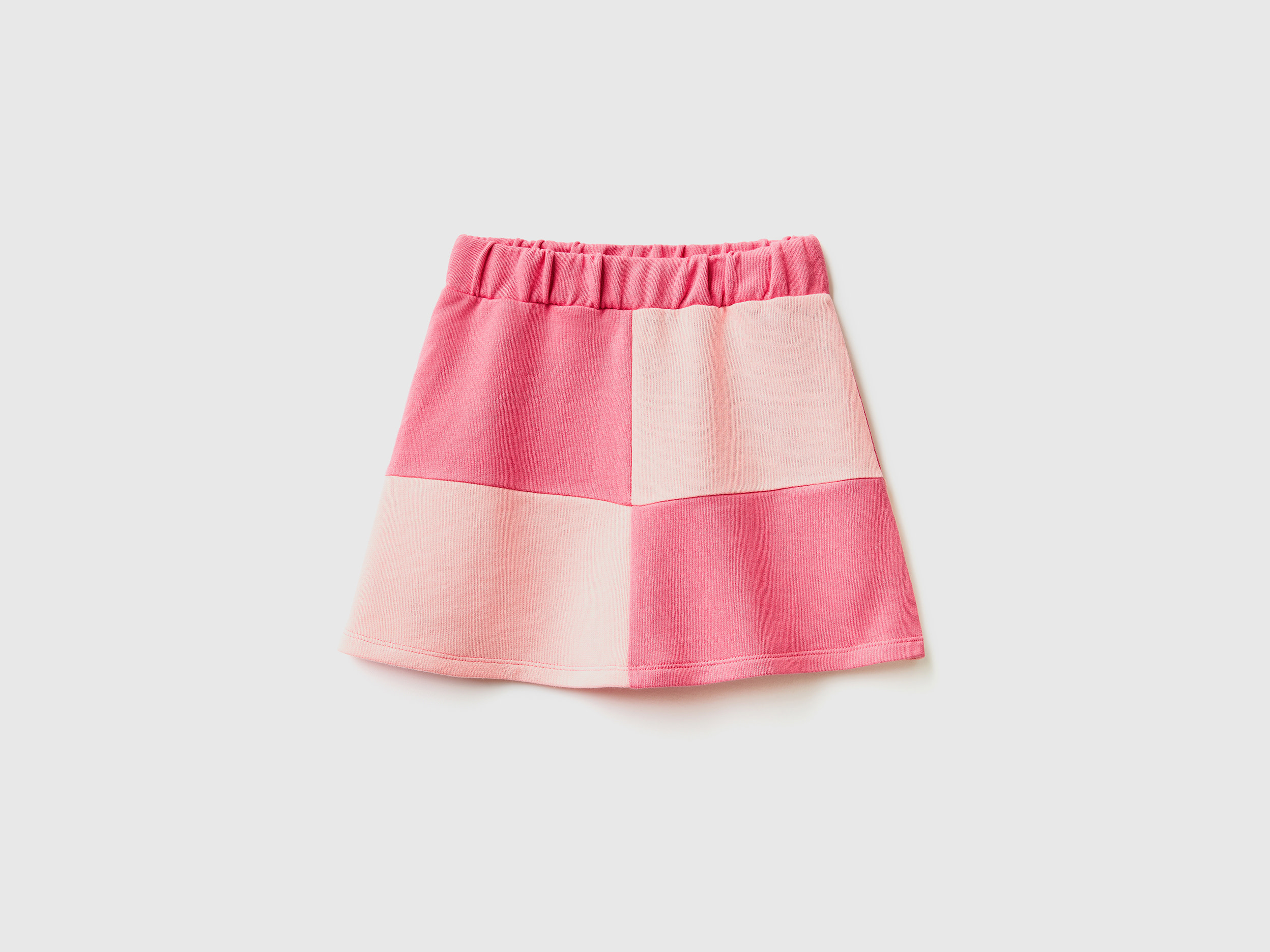 Benetton, Mini Skirt With Maxi Check, size 3XL, Pink, Kids