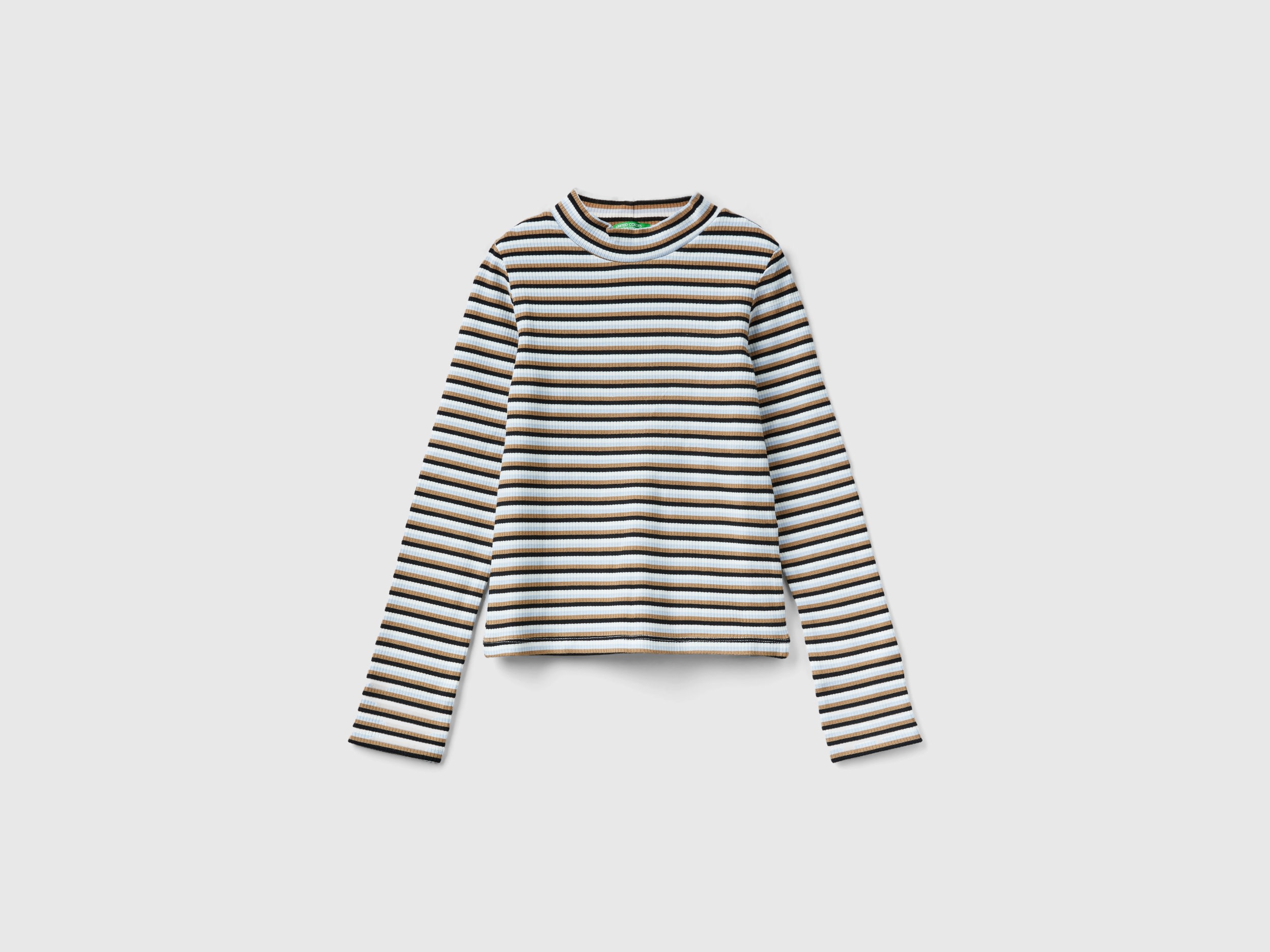 Benetton, Striped Turtleneck T-shirt, size L, Multi-color, Kids