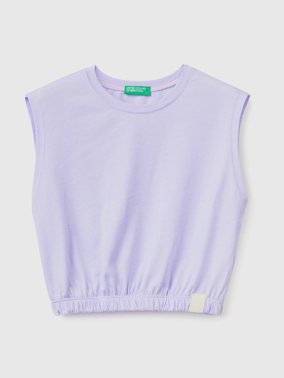 Benetton short tank top in recycled fabric. 1