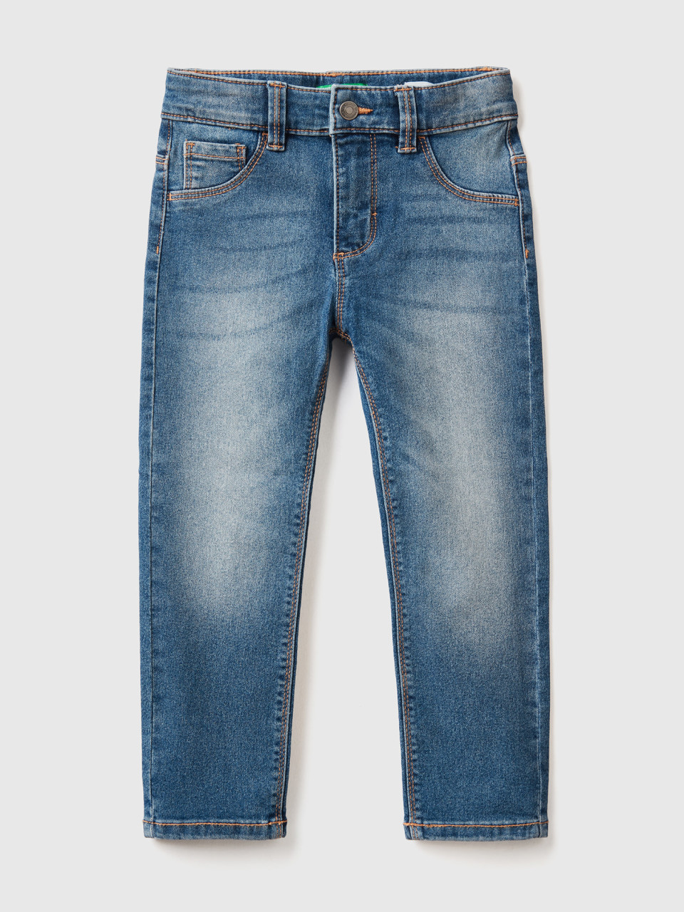 Benetton, Five-pocket-jeans Im Slim Fit, Dunkelblau, female